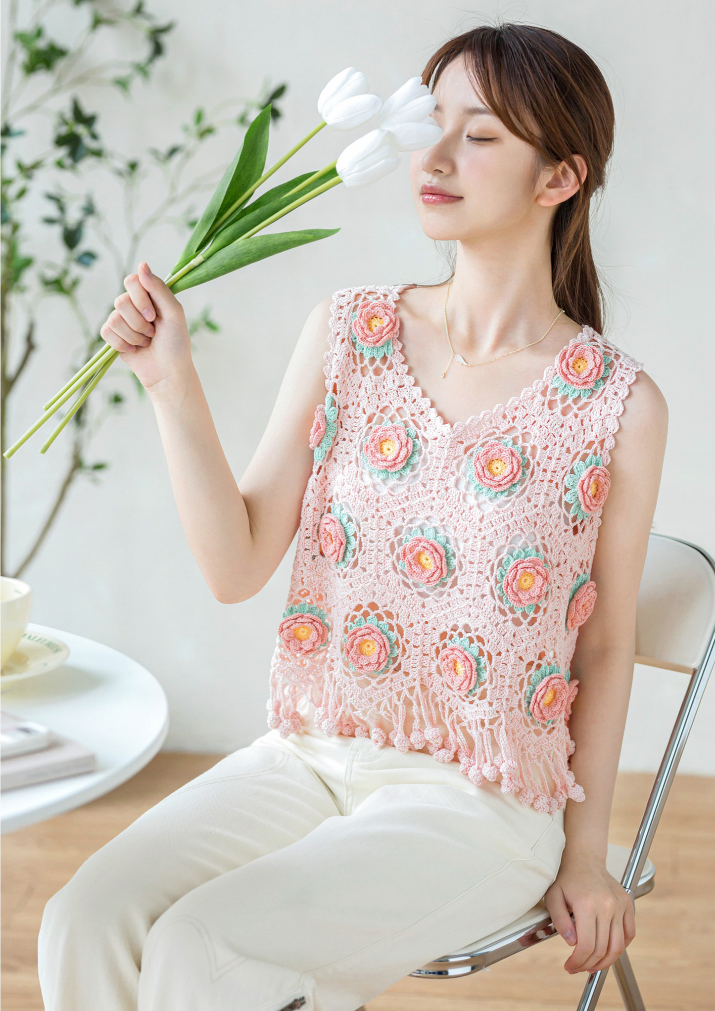 Mid-month Flower Top Crochet Pattern