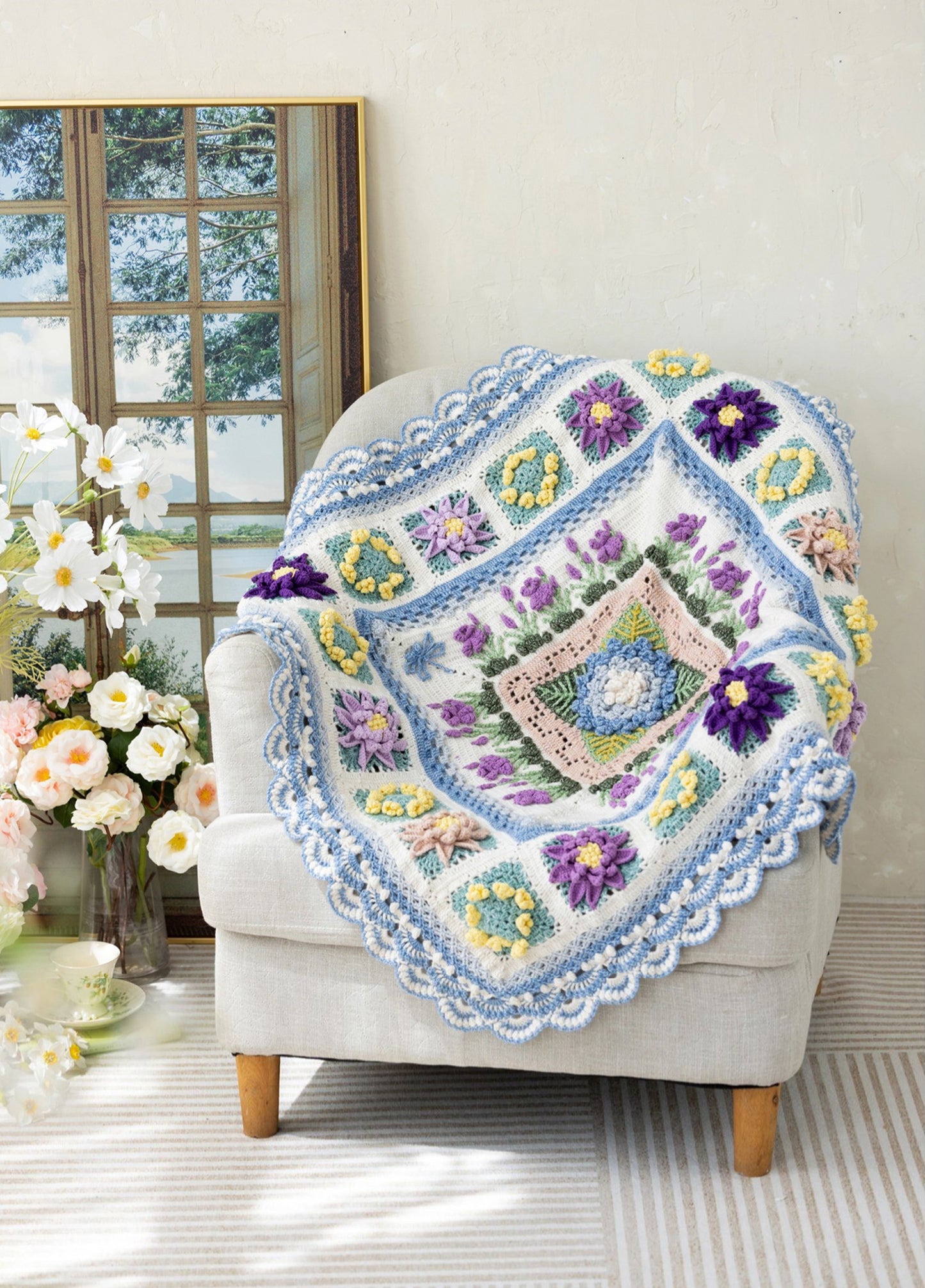 Summer Garden Blanket Crochet Pattern