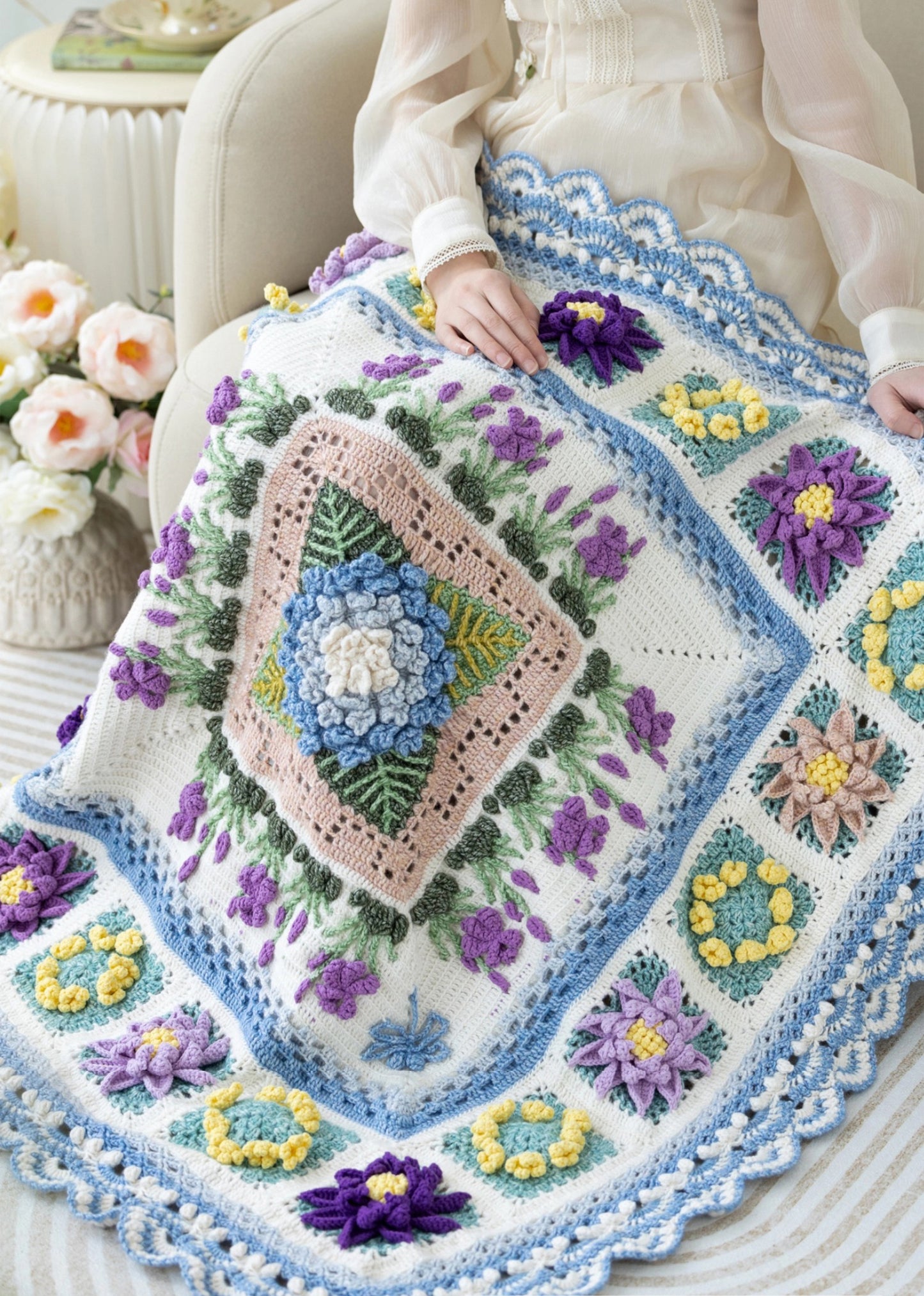 Summer Garden Blanket Crochet Pattern
