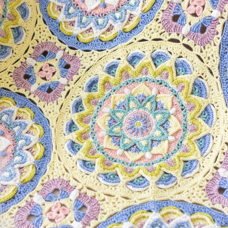 Serene Lotus Blanket Crochet Yarn Kit