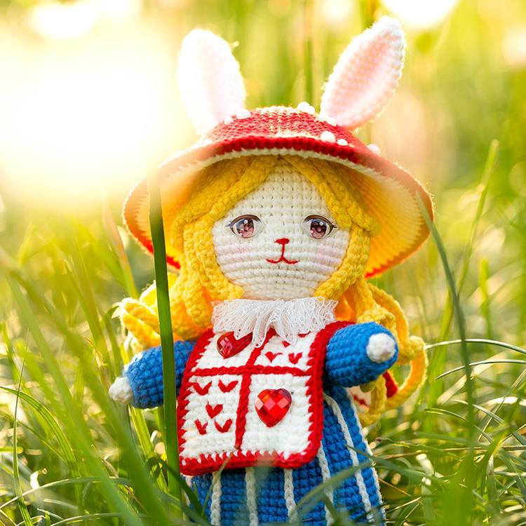 Alice's Curious Bunny Doll Crochet Pattern