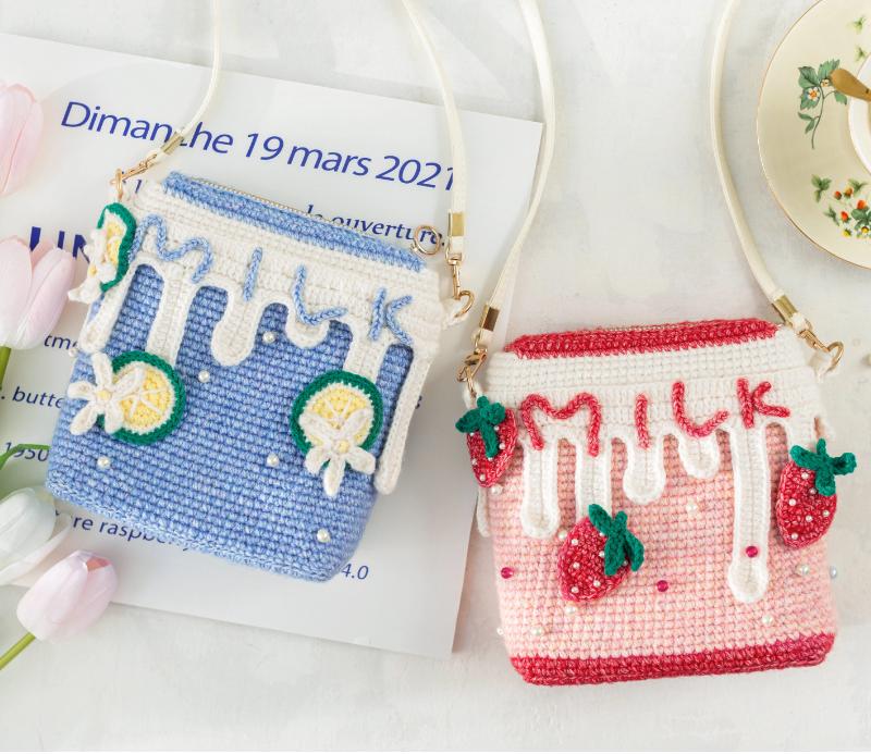 Milk Box Bag Crochet Yarn Kit