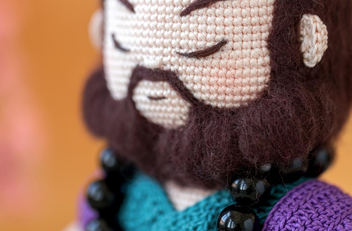 Curtain-Lifting General Doll Crochet Yarn Kit