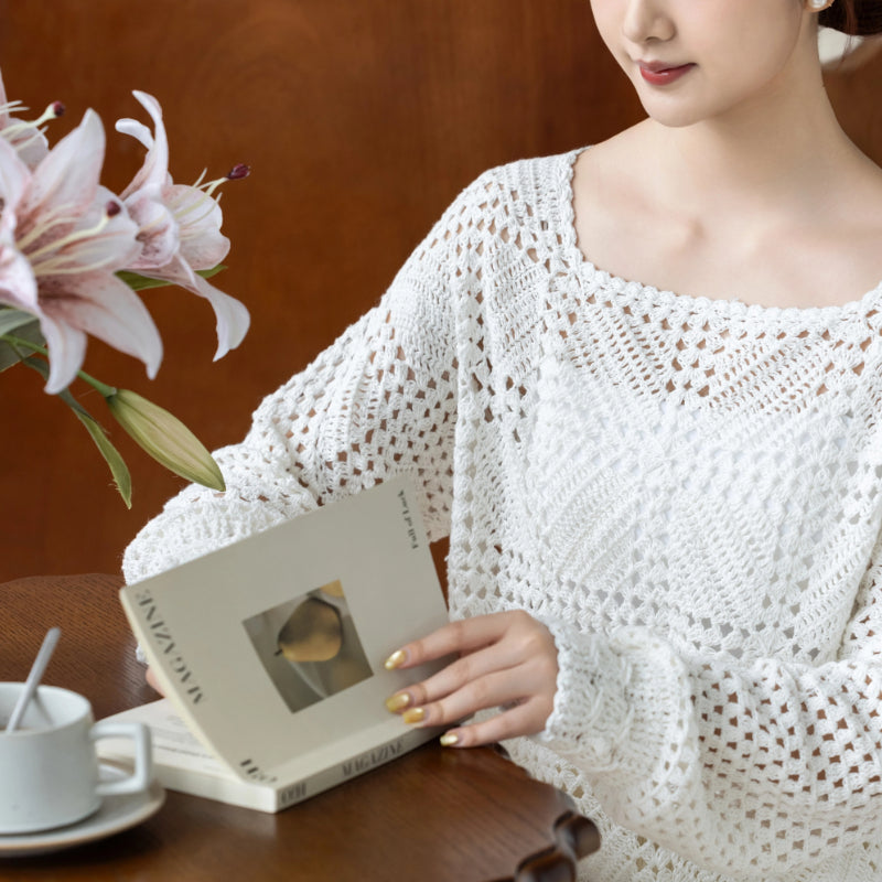 Chamomile Pullover Crochet Yarn Kit