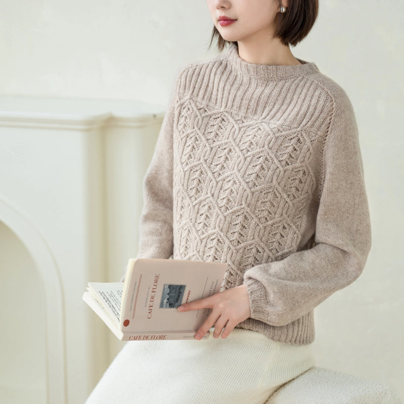 Wheat Ceramic Pullover Knit Pattern