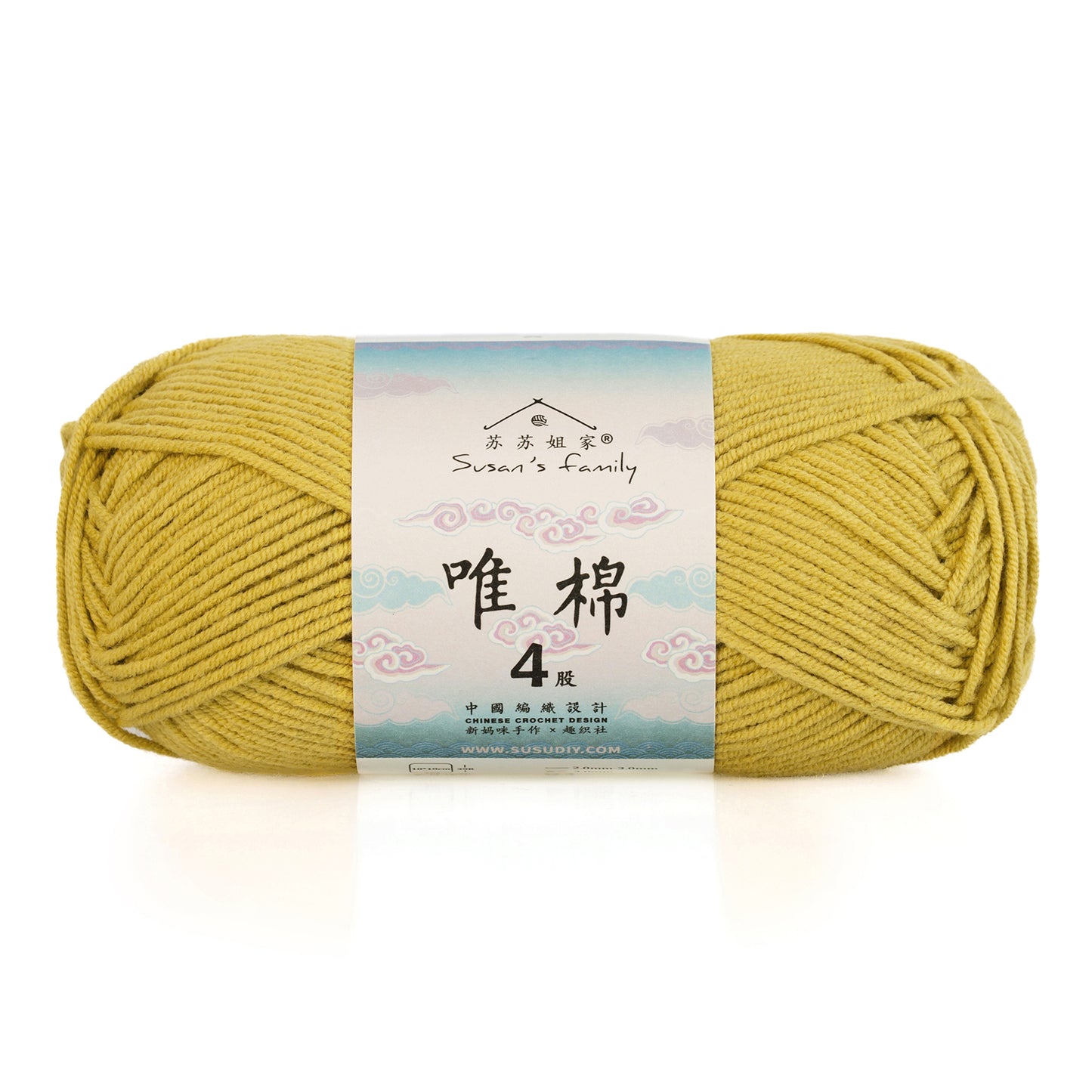 Combed Cotton 4 ply 1 pack- 60 Cotton 40 Acrylic Yarn | Susan's Family