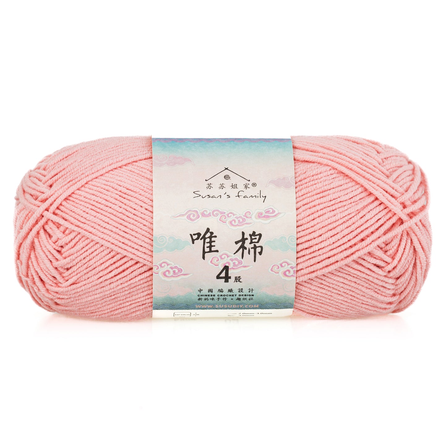 Combed Cotton 4 ply 1 pack- 60 Cotton 40 Acrylic Yarn | Susan's Family