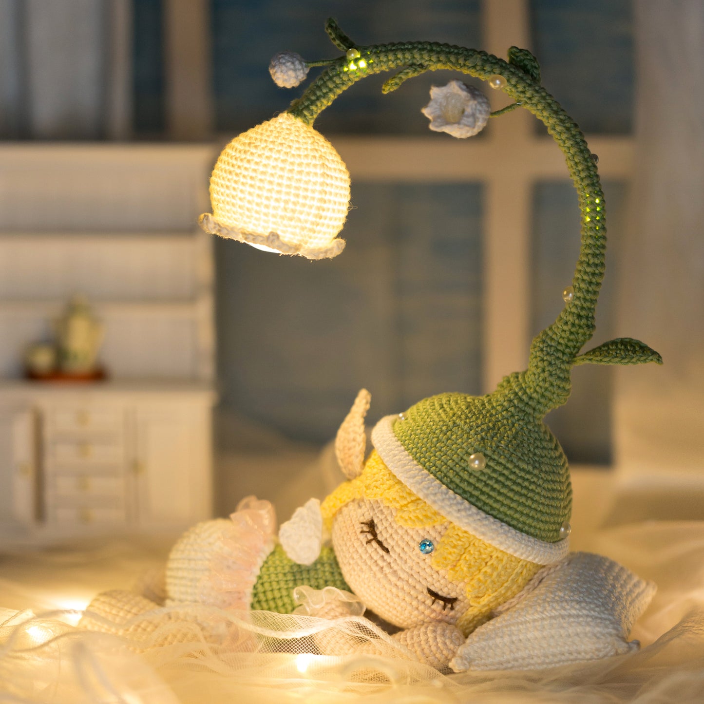 Flower Fairy Night Lamp Crochet Yarn Kit | Susan's Family