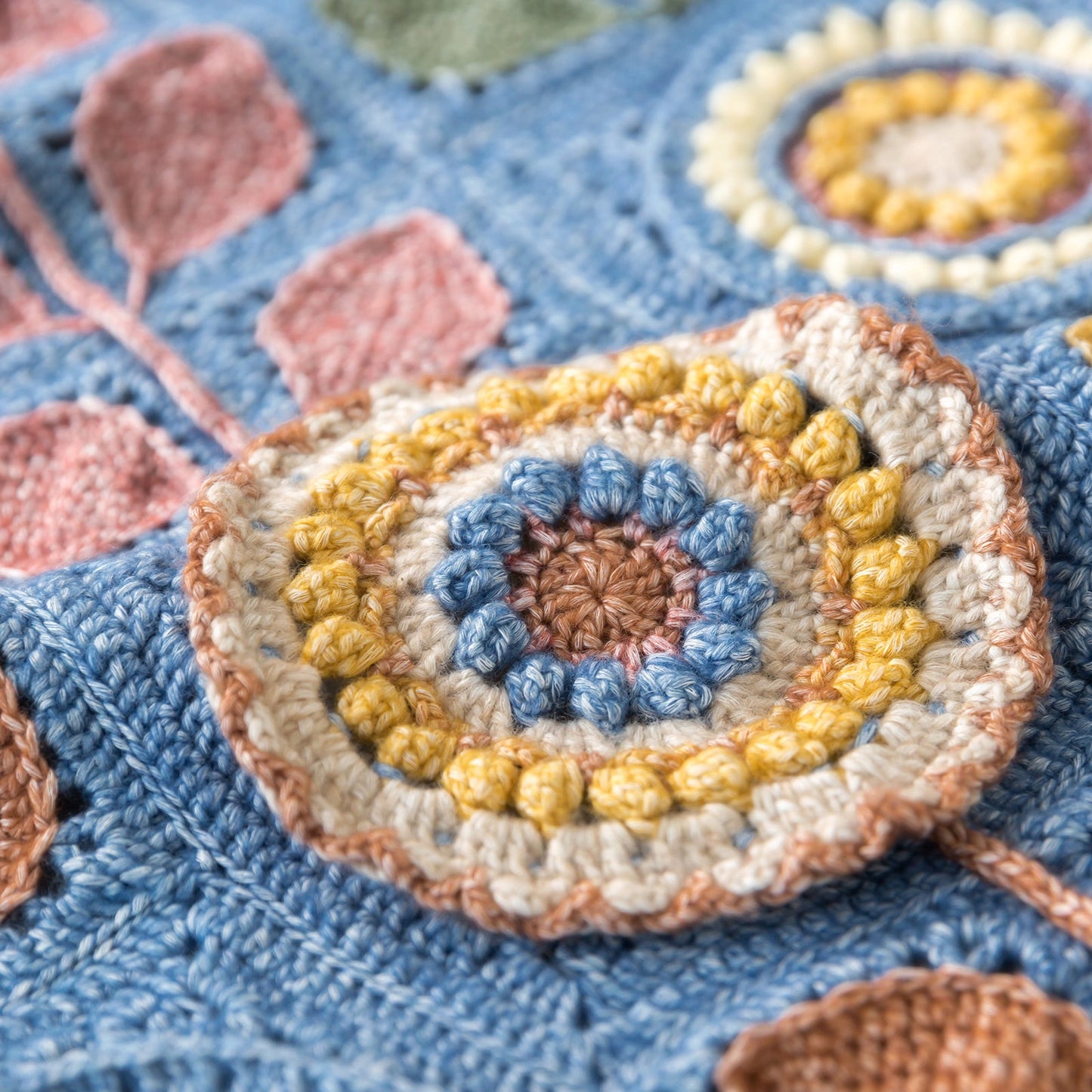 Navia Flower Blanket Crochet Yarn Kit | Susan's Family Crochet Kit, Scandinavian floral blanket