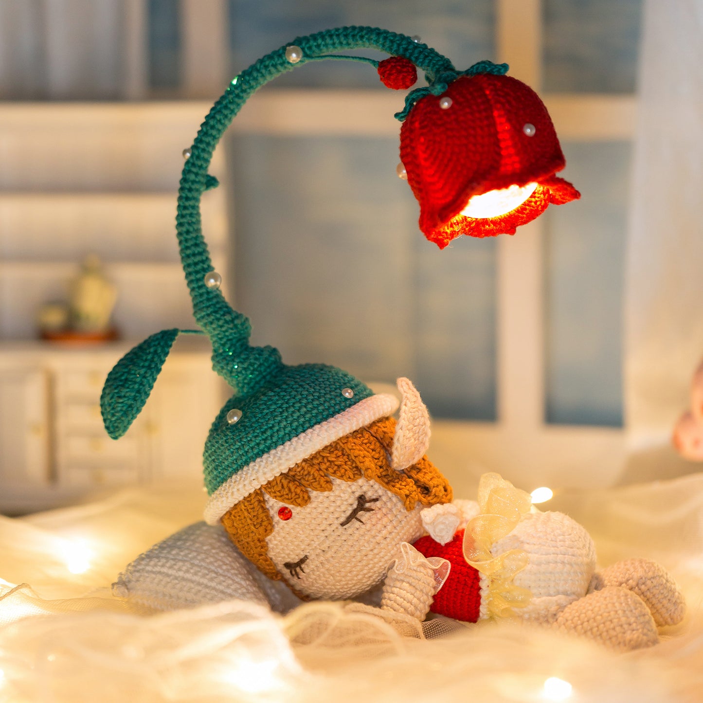 Flower Fairy Night Lamp Crochet Yarn Kit | Susan's Family