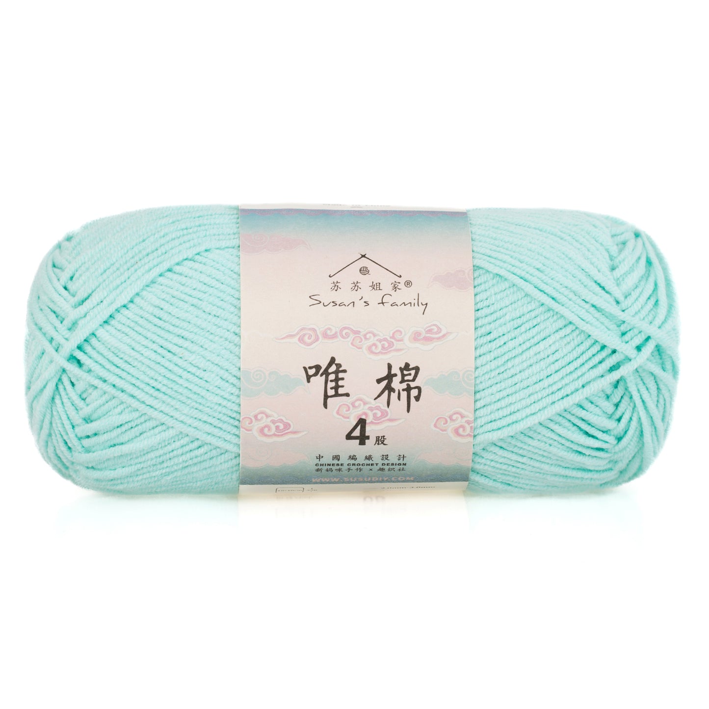 Combed Cotton 4 ply 1 pack- 60 Cotton 40 Acrylic Yarn | Susan's Family