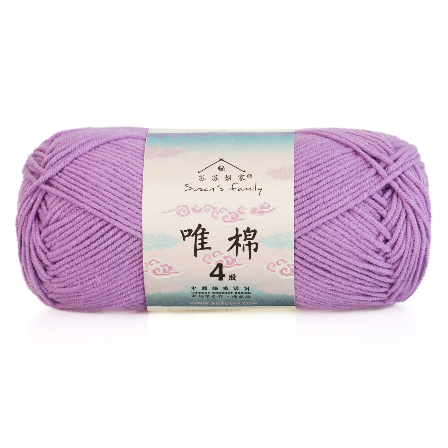 Combed Cotton 4 ply 1 pack- 60 Cotton 40 Acrylic Yarn | Susan's Family