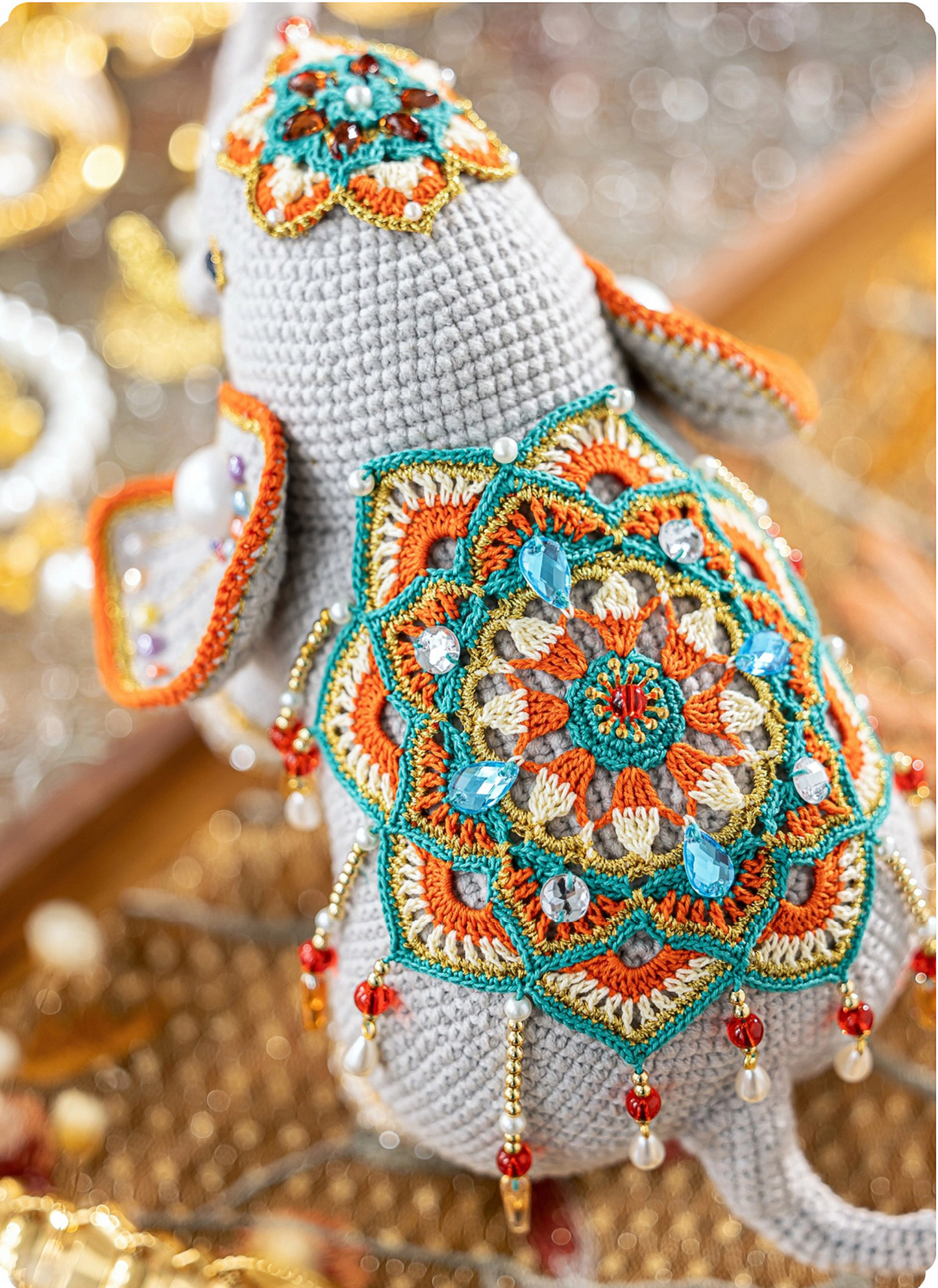 Prosperity Majestic Elephant Crochet Yarn Kit | Chinese Aesthetics Series | Susan's Family