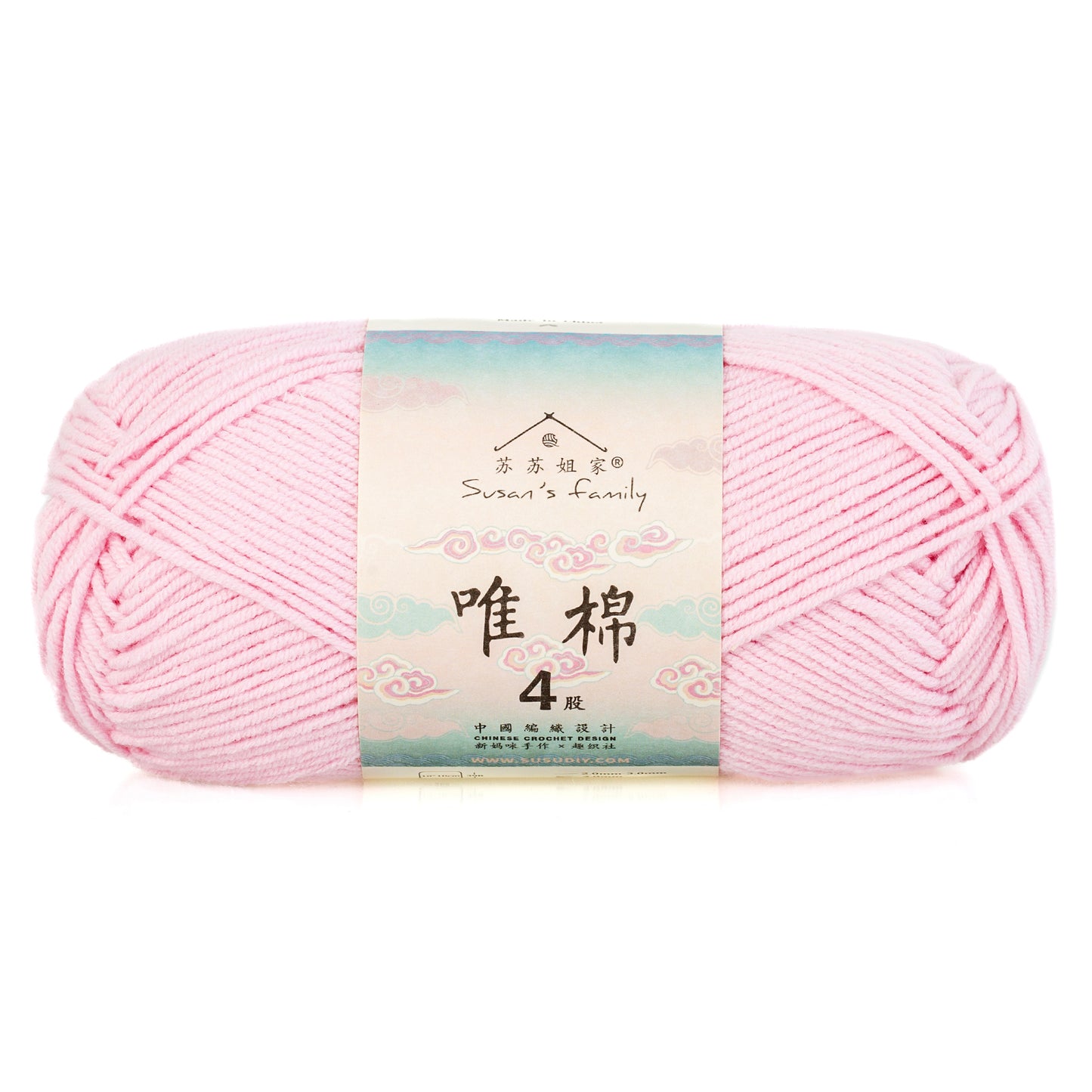 Combed Cotton 4 ply 1 pack- 60 Cotton 40 Acrylic Yarn | Susan's Family