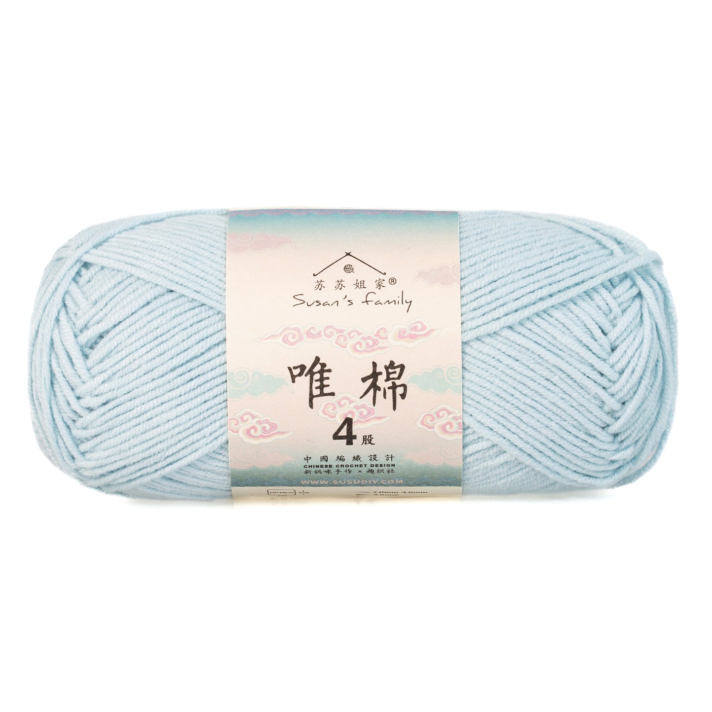 Combed Cotton 4 ply 1 pack- 60 Cotton 40 Acrylic Yarn | Susan's Family