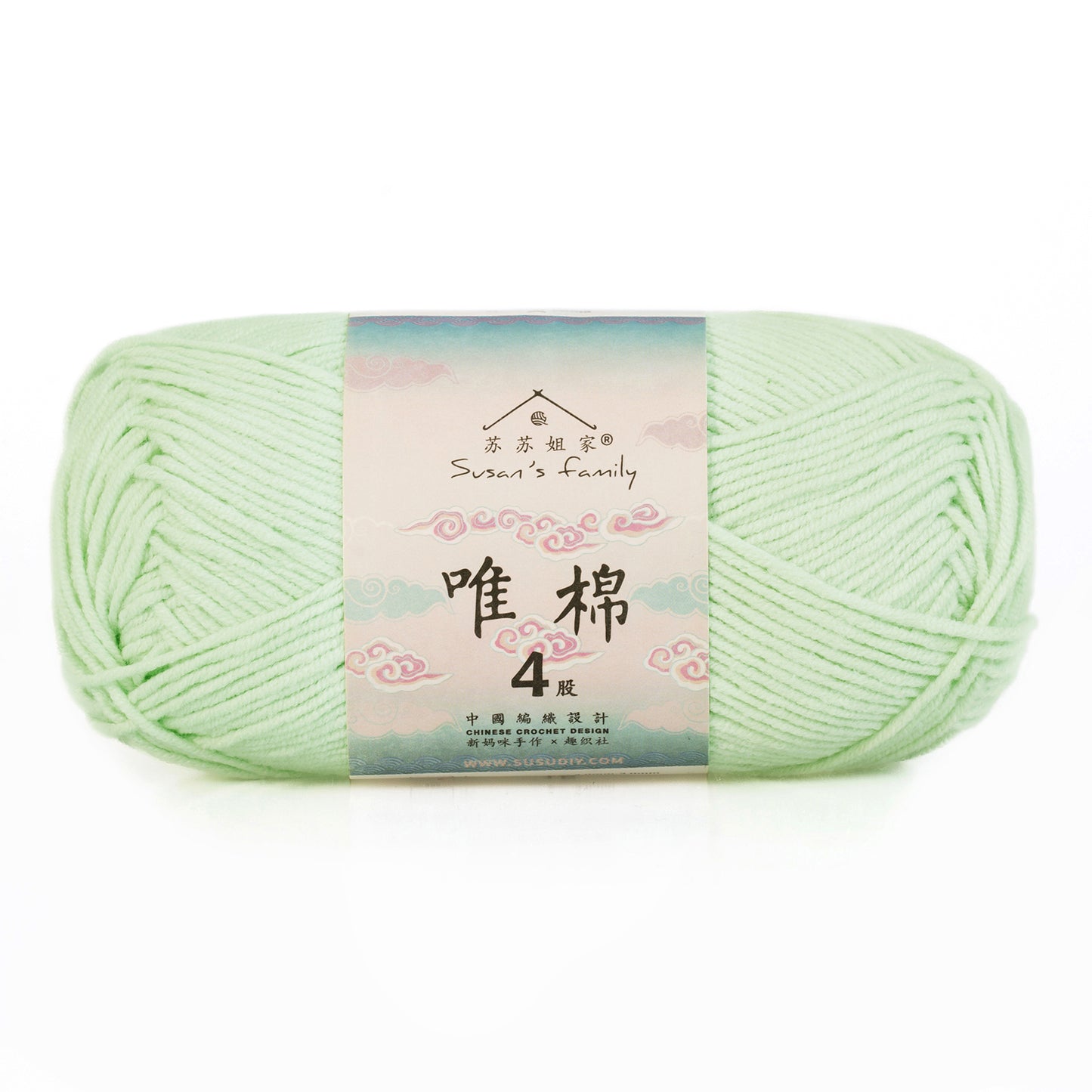 Combed Cotton 4 ply 1 pack- 60 Cotton 40 Acrylic Yarn | Susan's Family