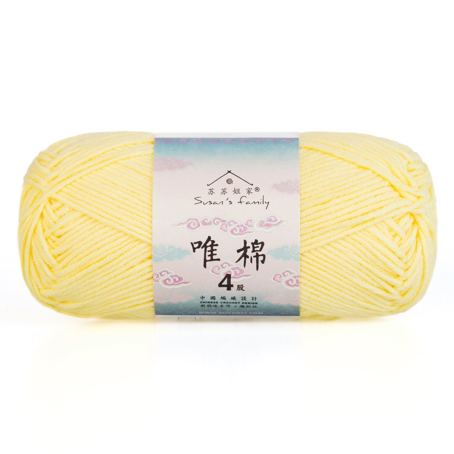 Combed Cotton 4 ply 1 pack- 60 Cotton 40 Acrylic Yarn | Susan's Family