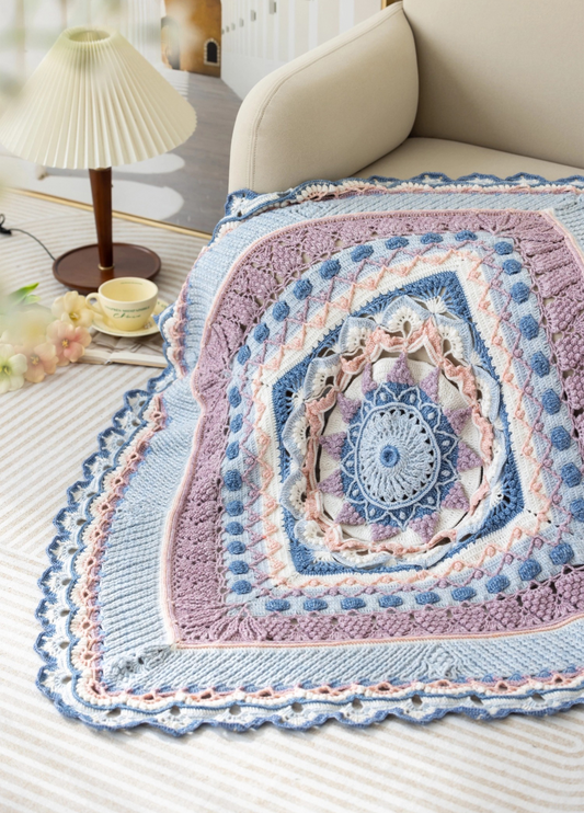 Modèle de couverture au crochet Maison Joy