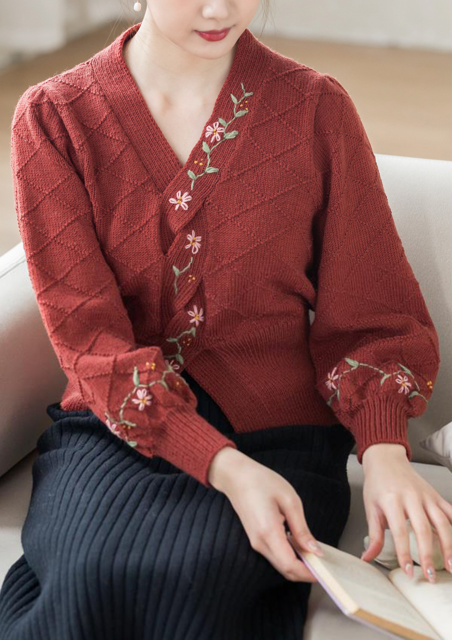 Blossom Reflection Blouse Knitting Yarn Kit | Susan's Family