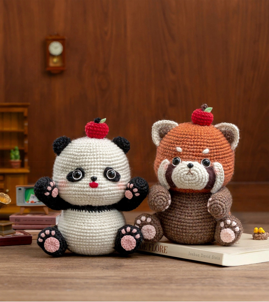 Panda Toy Crochet Yarn Kit