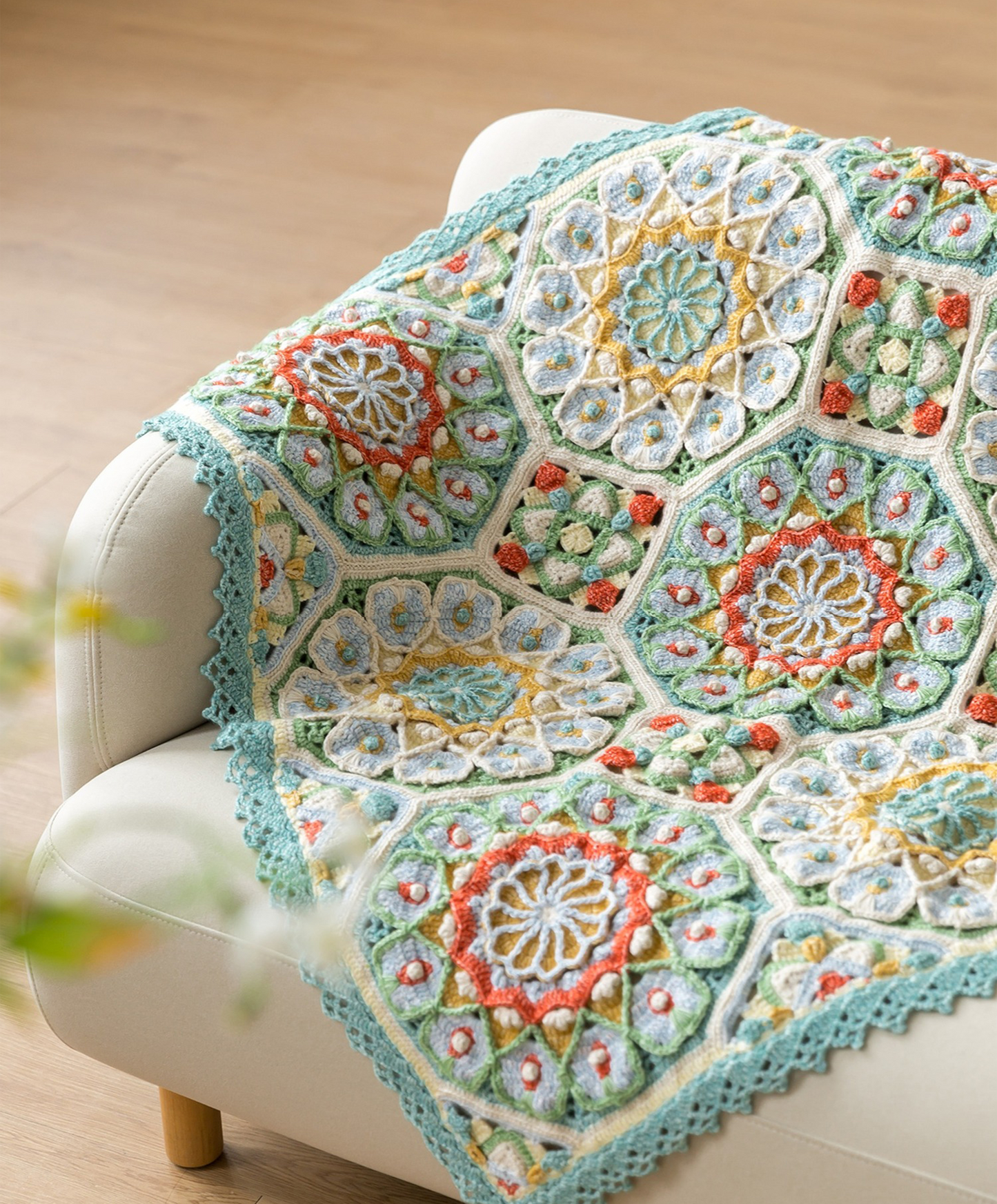 Casablanca Patchwork Blanket Crochet Yarn Kit | Silk Road Series | Susan's Family