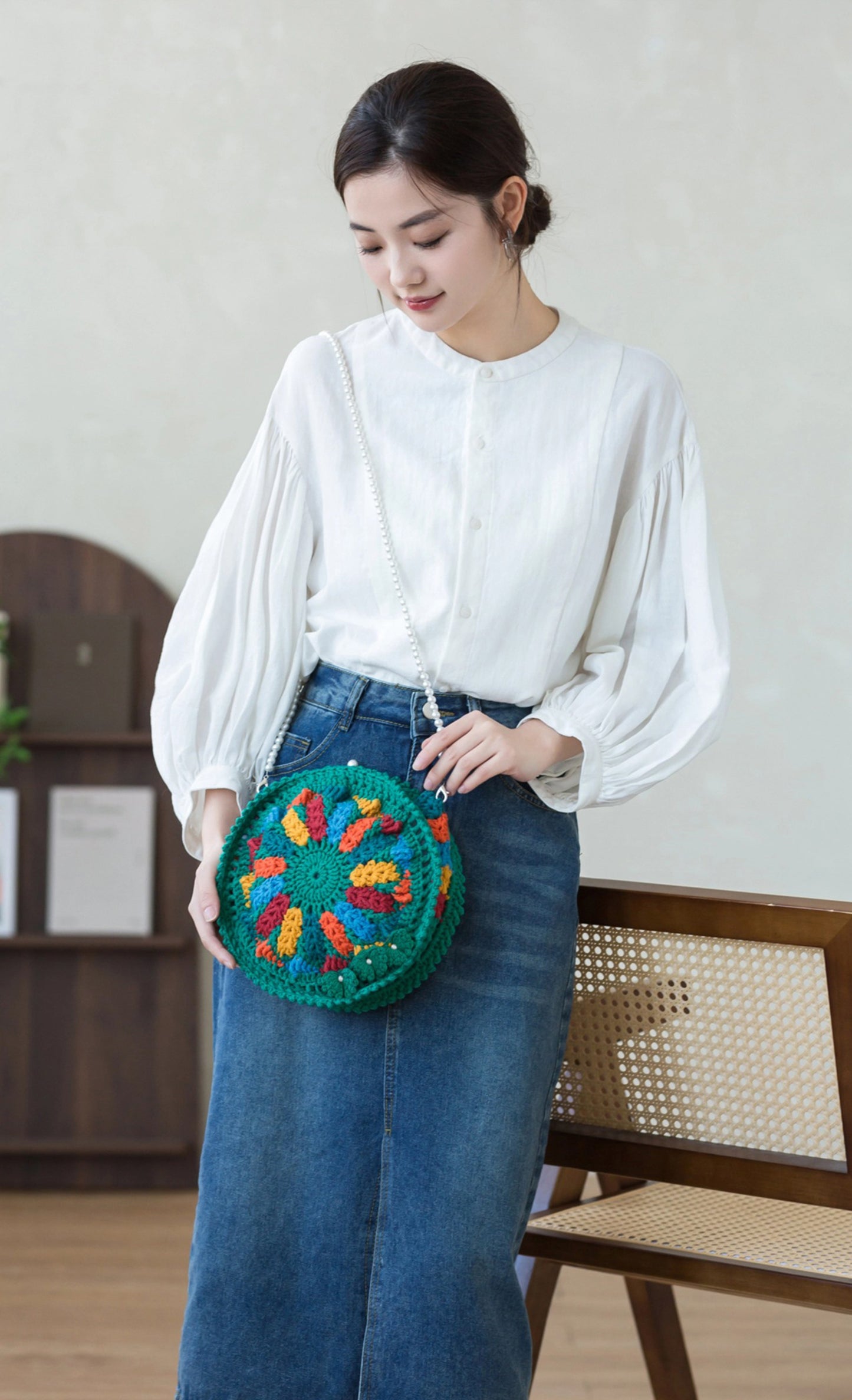 Round Kaleidos Crochet Yarn Kit