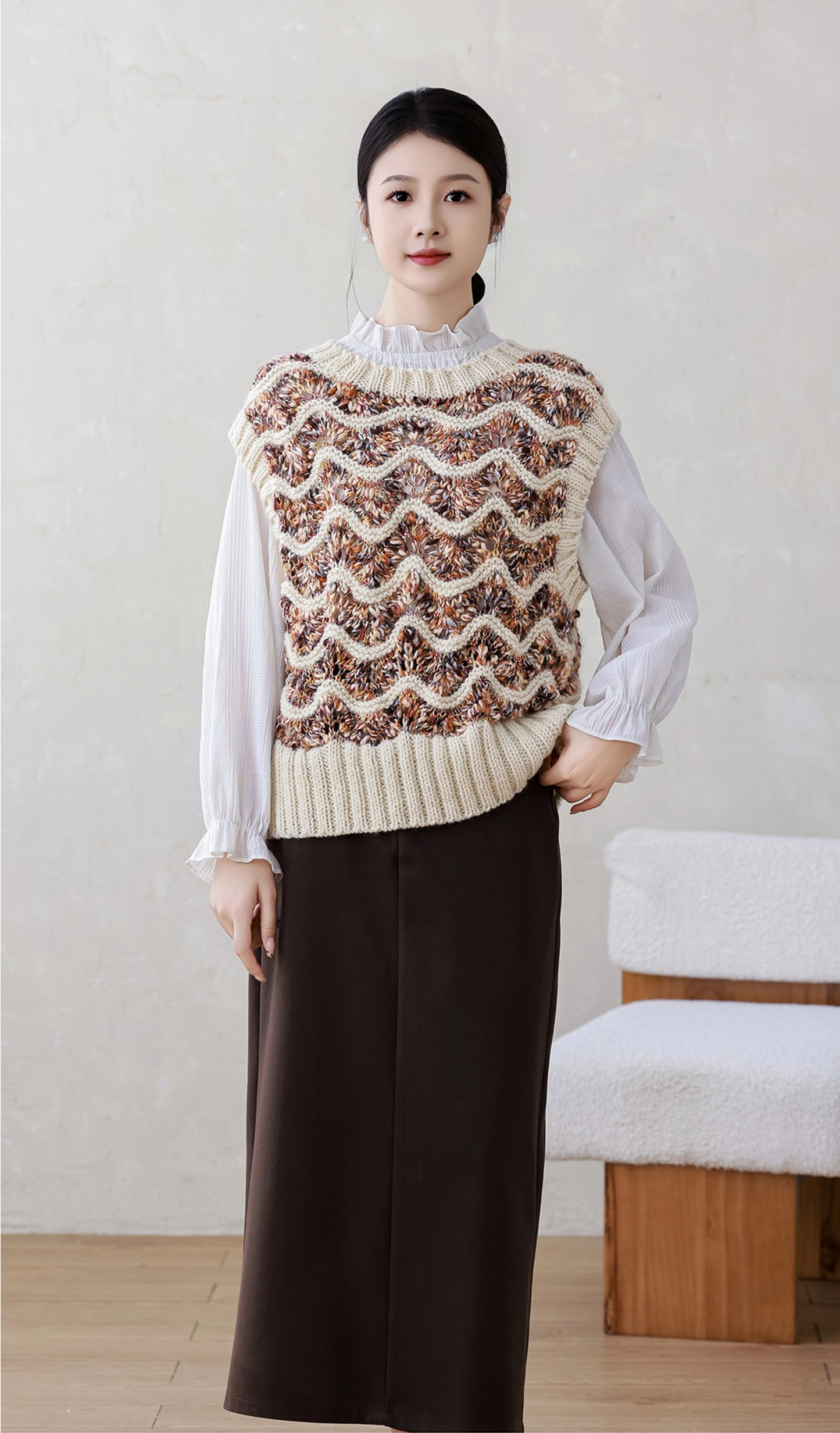 Fenghua Vest Knit Digital Pattern