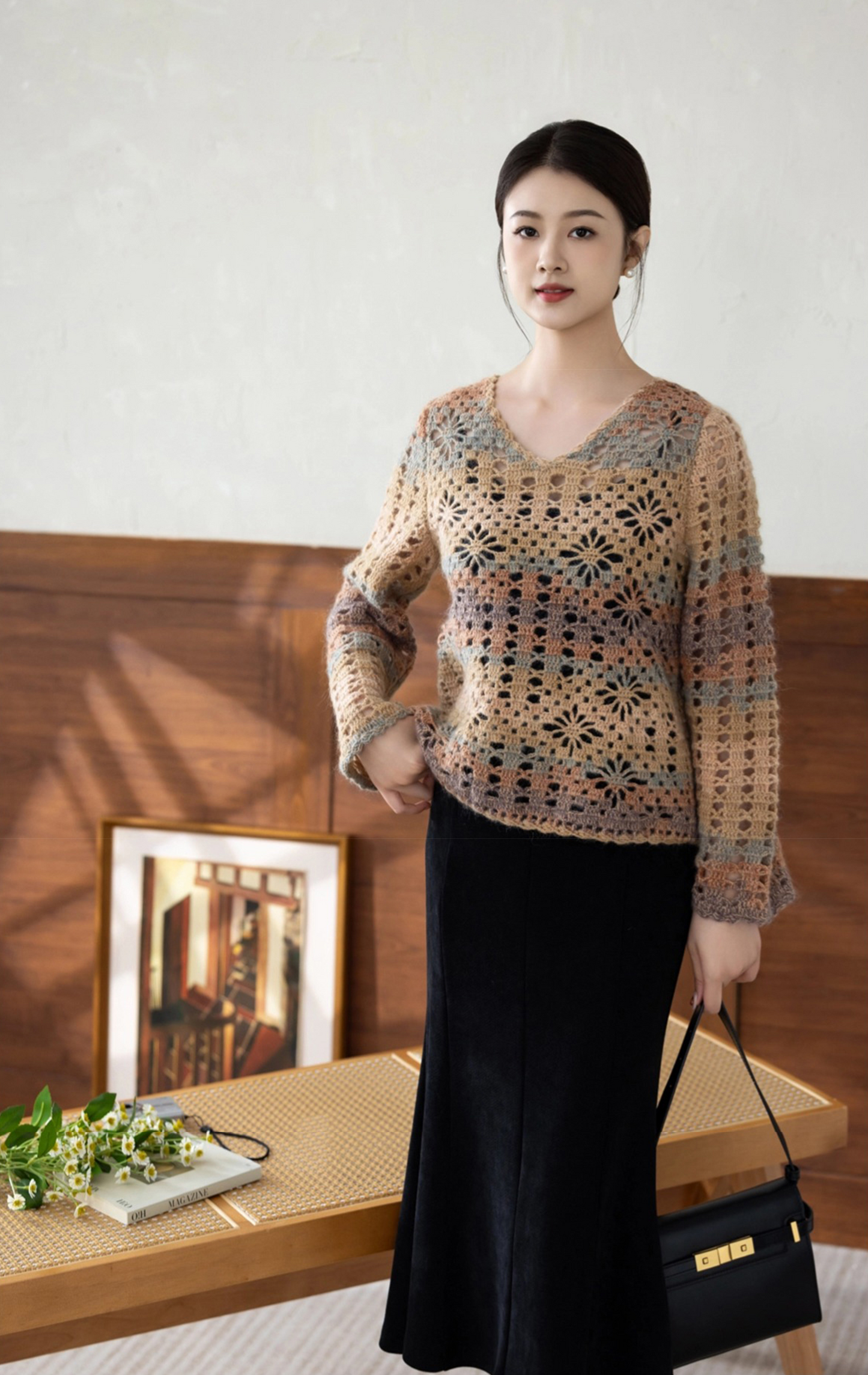 Lulu V-neck Pullover | Retro Nostalgis Series | Susan's Family