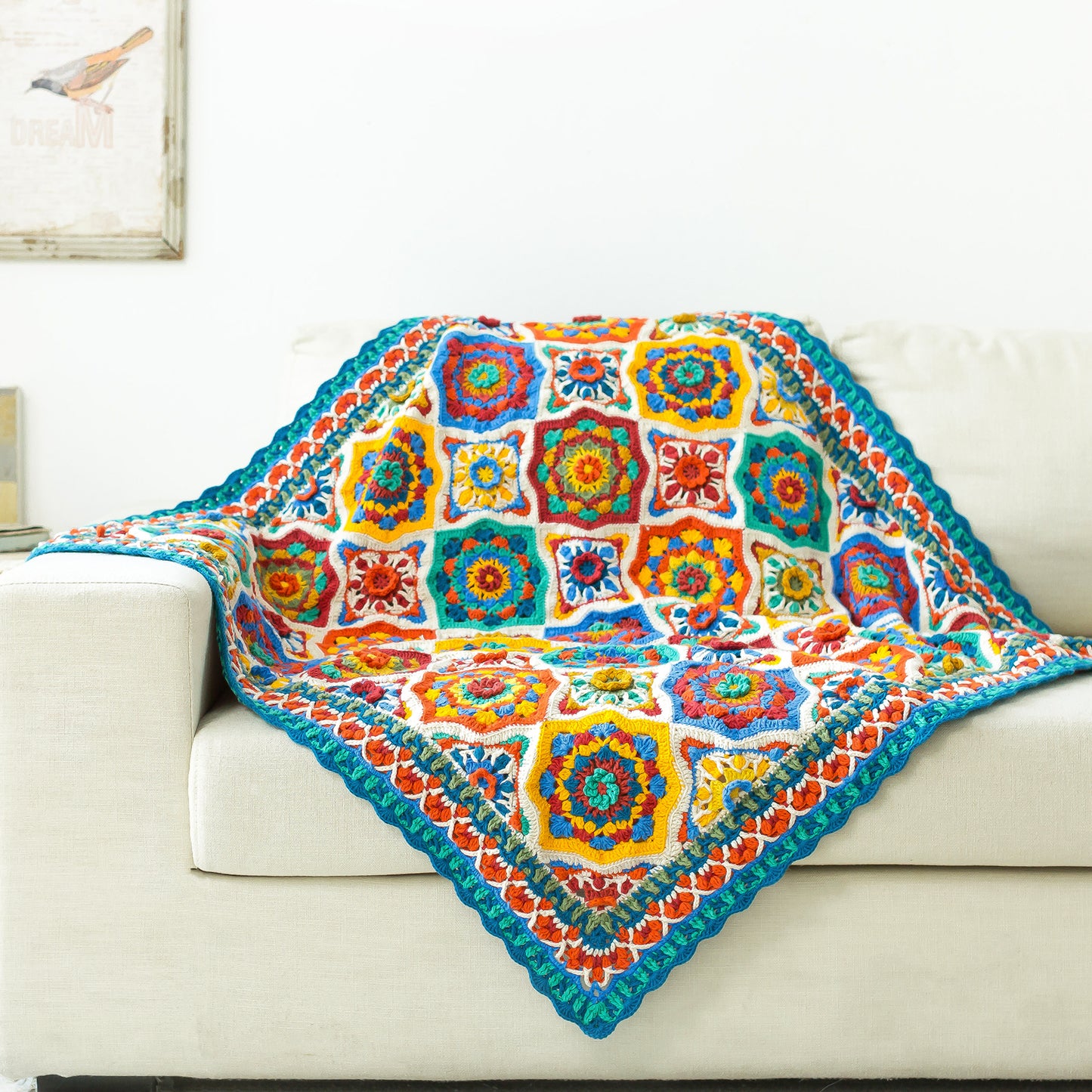 Morocco Zellige Patchwork Blanket Digital Pattern