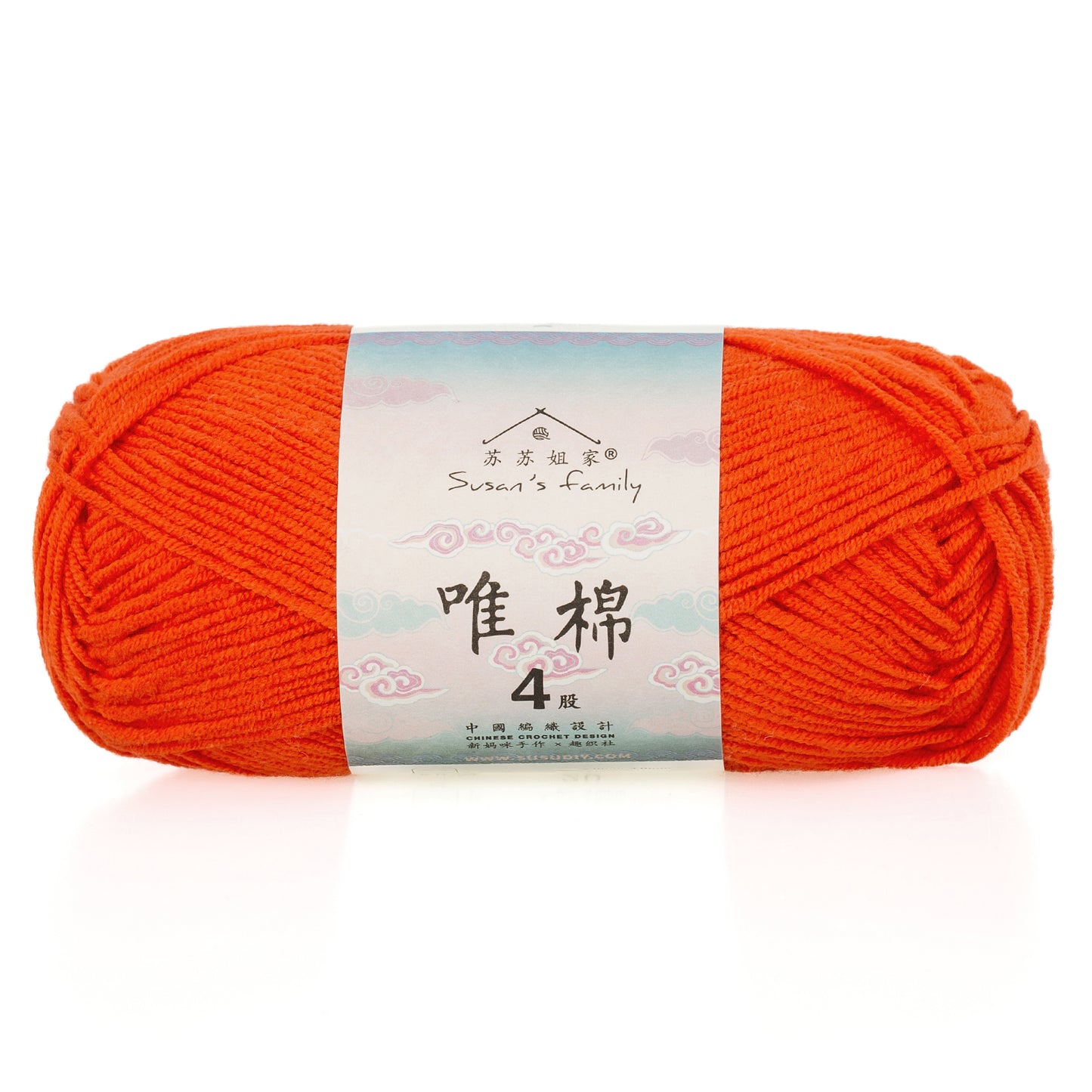 Combed Cotton 4 ply 1 pack- 60 Cotton 40 Acrylic Yarn | Susan's Family