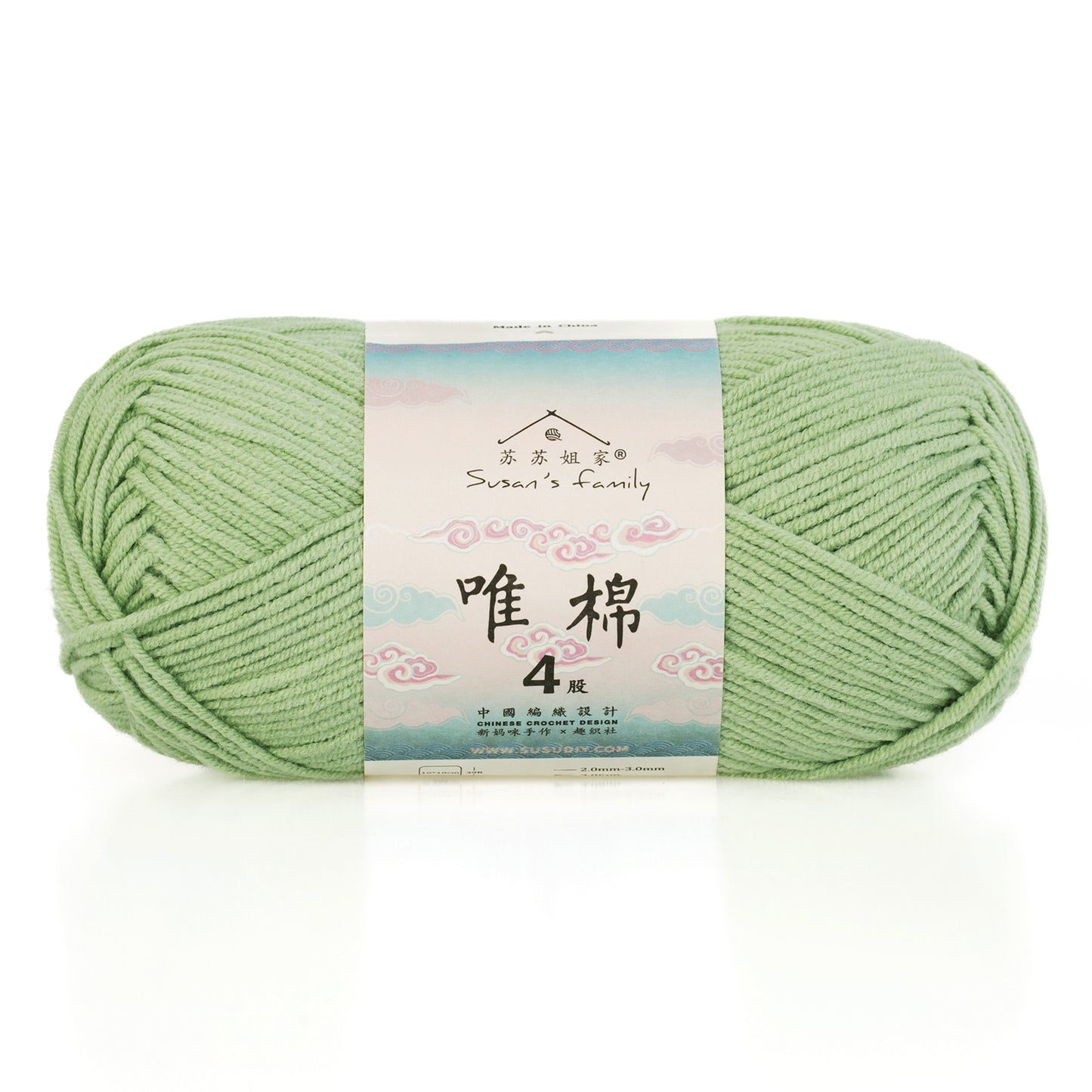 Combed Cotton 4 ply 1 pack- 60 Cotton 40 Acrylic Yarn | Susan's Family