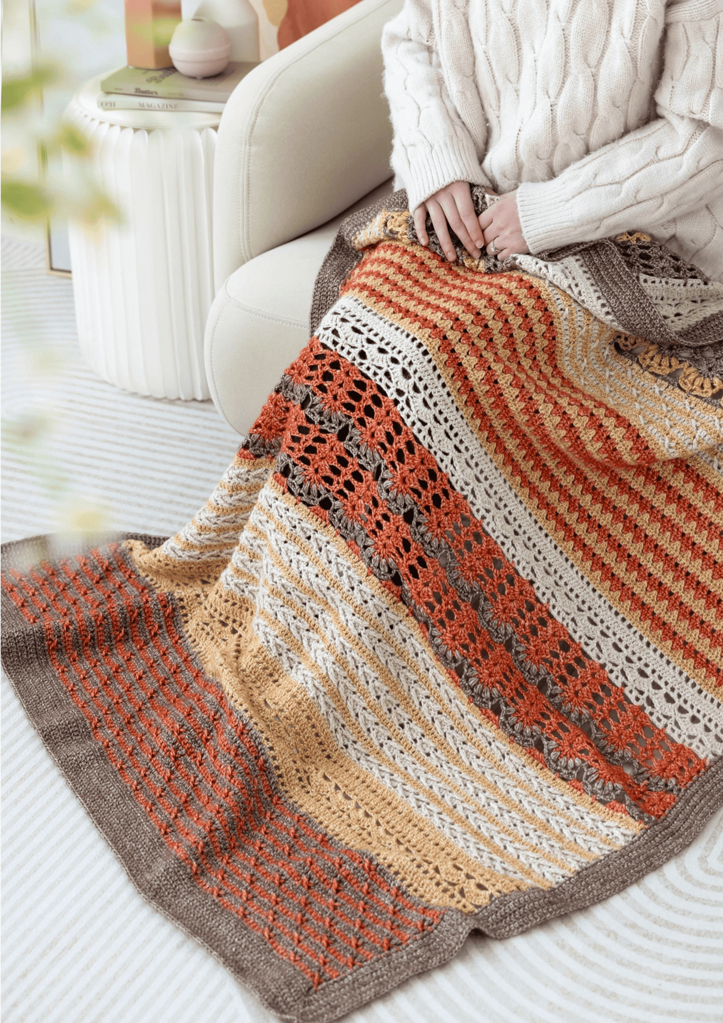 Wood Fog Blanket Crochet Yarn Kit