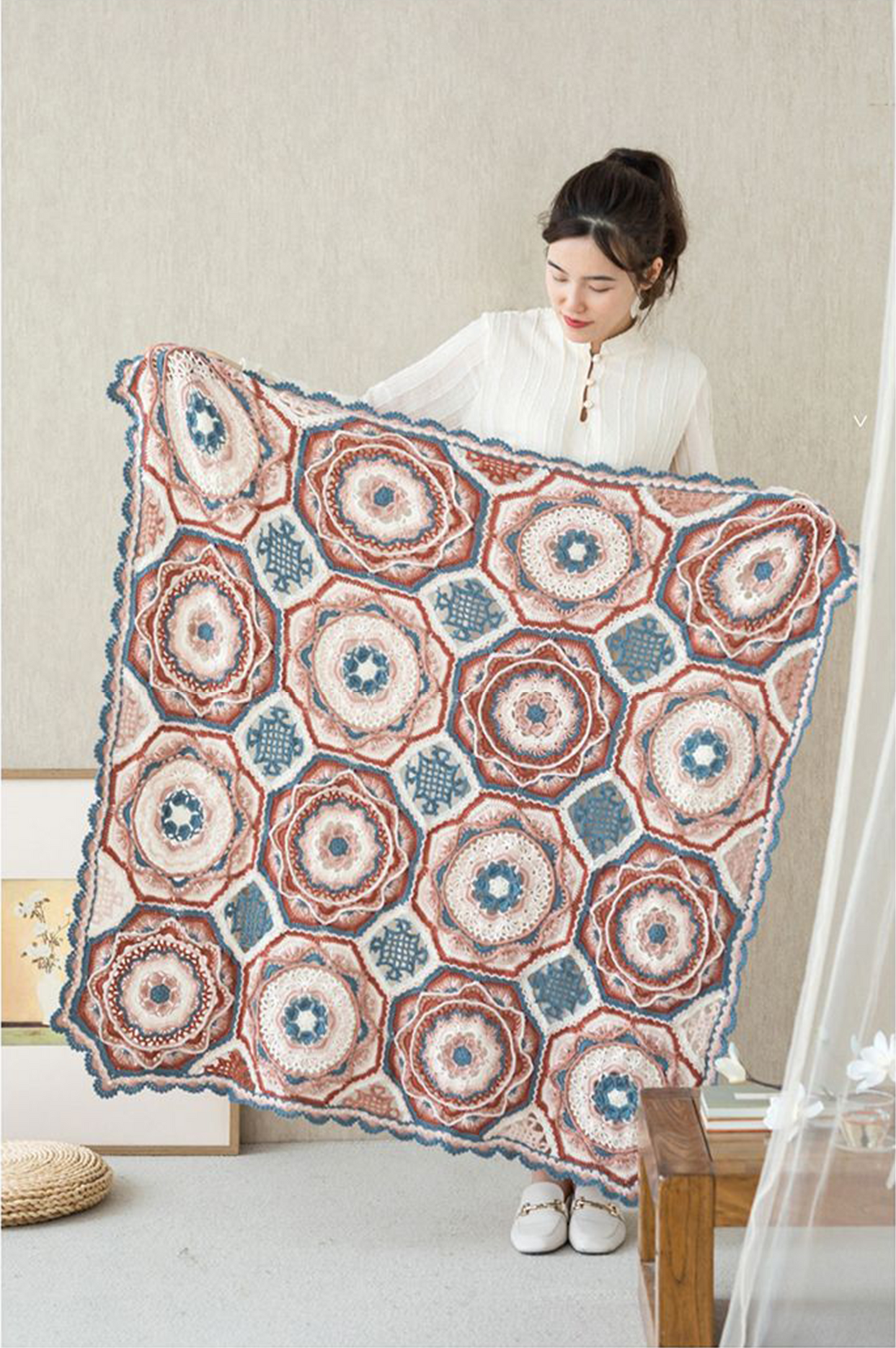 Tuanhua Fortune Knot Blanket Digital Pattern