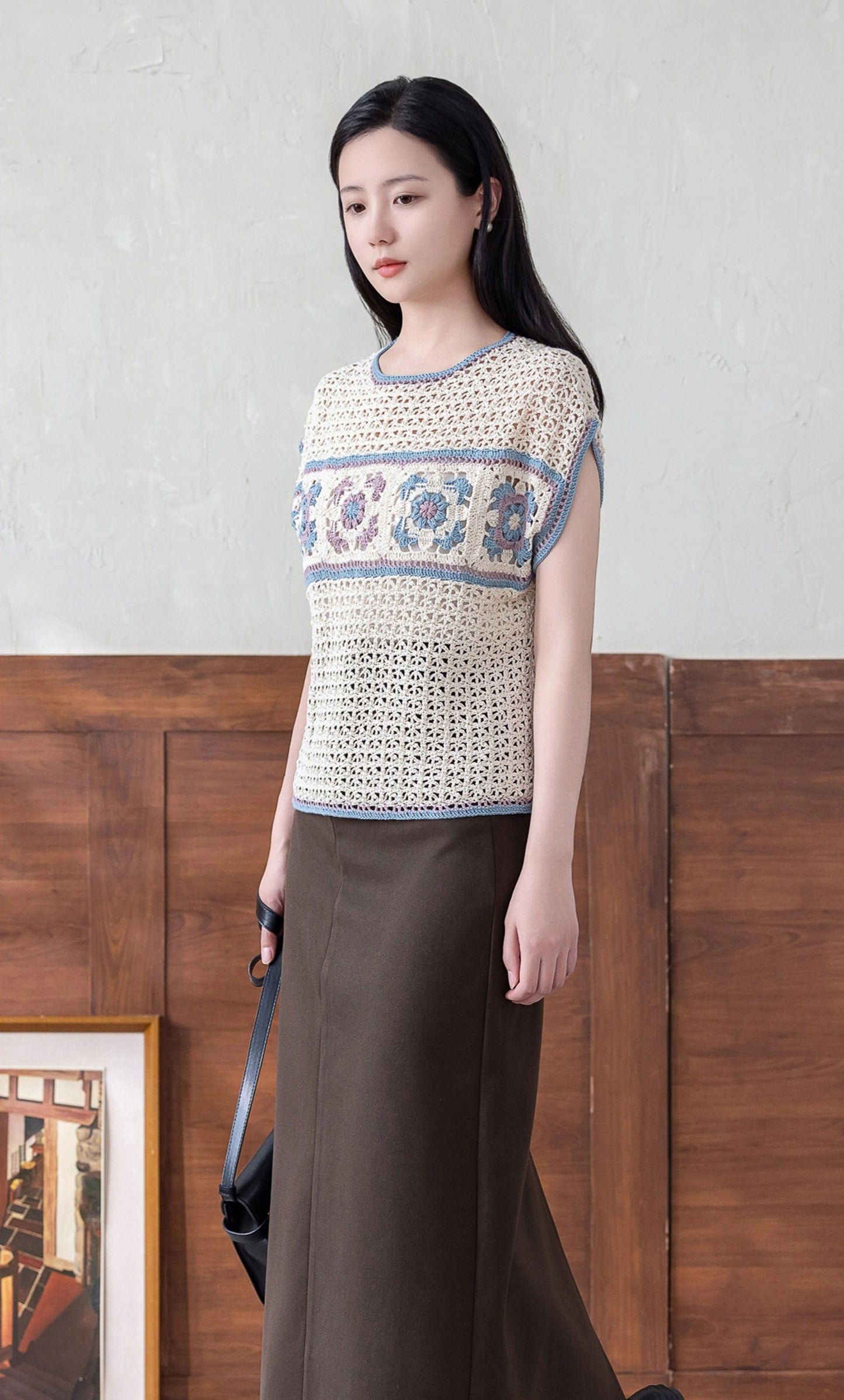 Long Summer Lace Cardigan Crochet Yarn Kit
