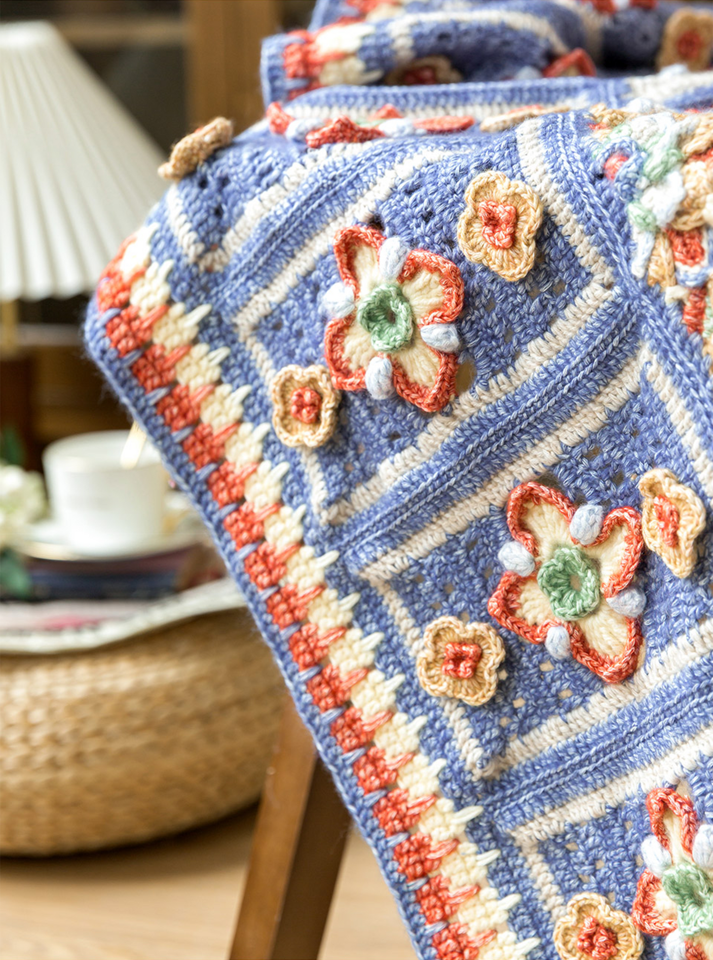 Florence Floral Blanket Crochet Yarn Kit