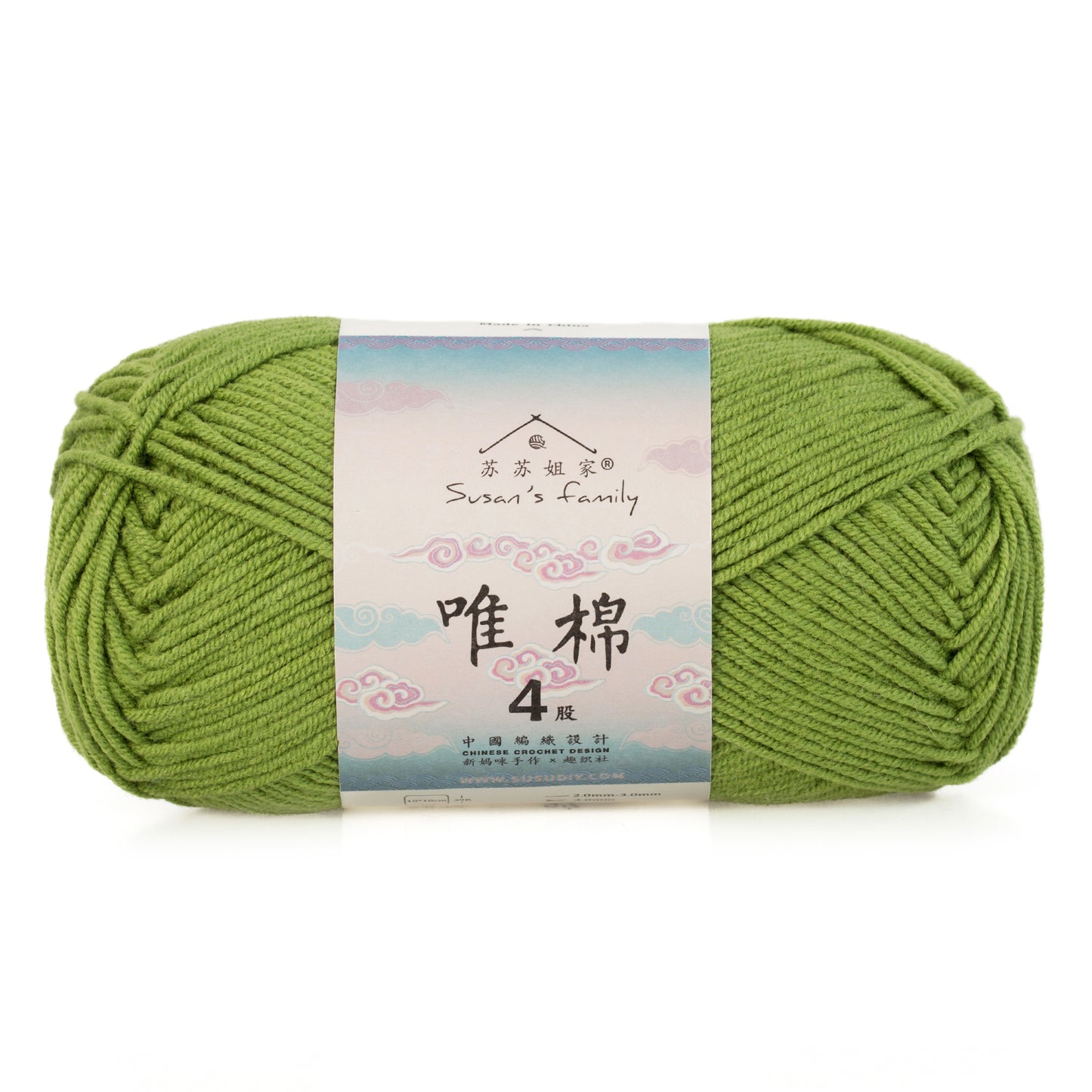 Combed Cotton 4 ply 1 pack- 60 Cotton 40 Acrylic Yarn | Susan's Family