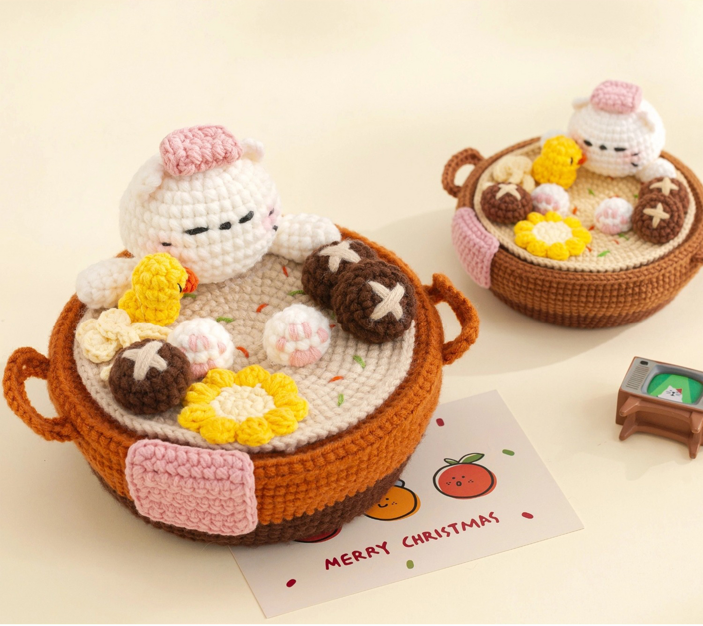 Kitty Hotpot Storage Box Crochet Yarn Kit | Susan's Family