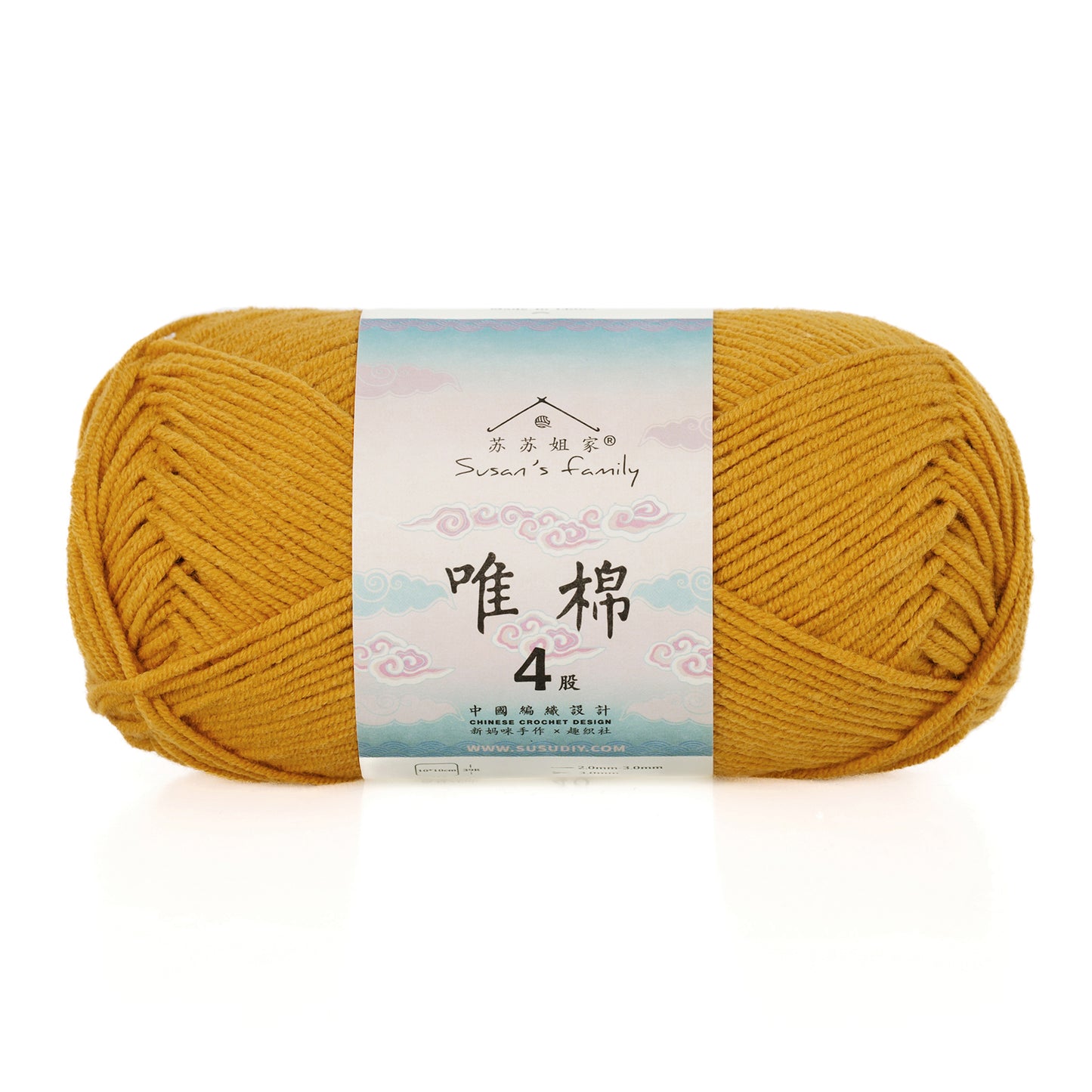 Combed Cotton 4 ply 1 pack- 60 Cotton 40 Acrylic Yarn | Susan's Family