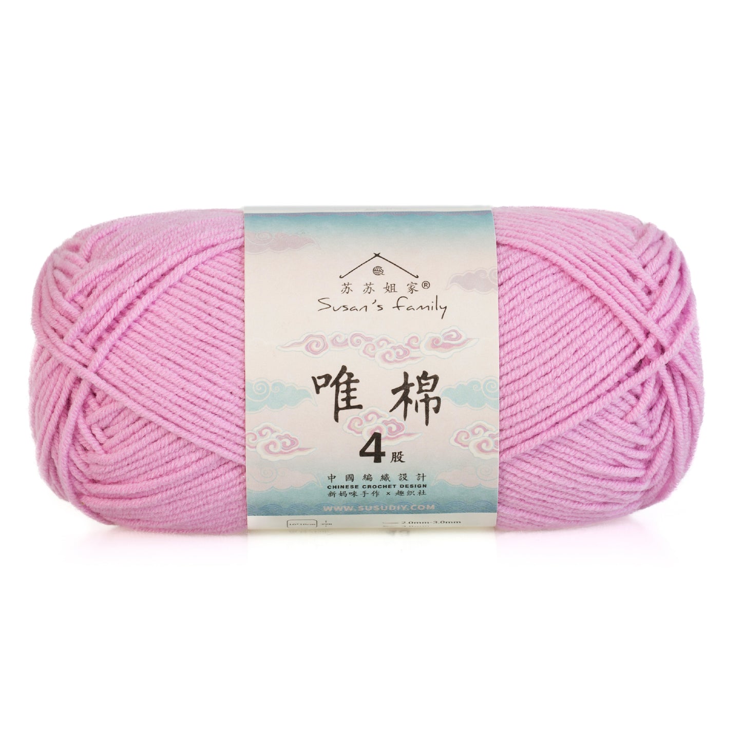 Combed Cotton 4 ply 1 pack- 60 Cotton 40 Acrylic Yarn | Susan's Family