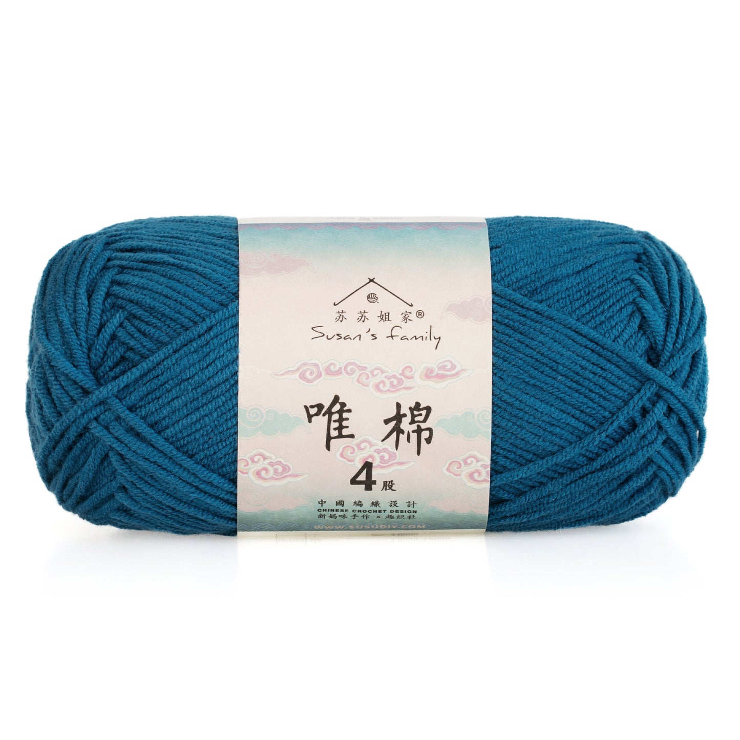 Combed Cotton 4 ply 1 pack- 60 Cotton 40 Acrylic Yarn | Susan's Family