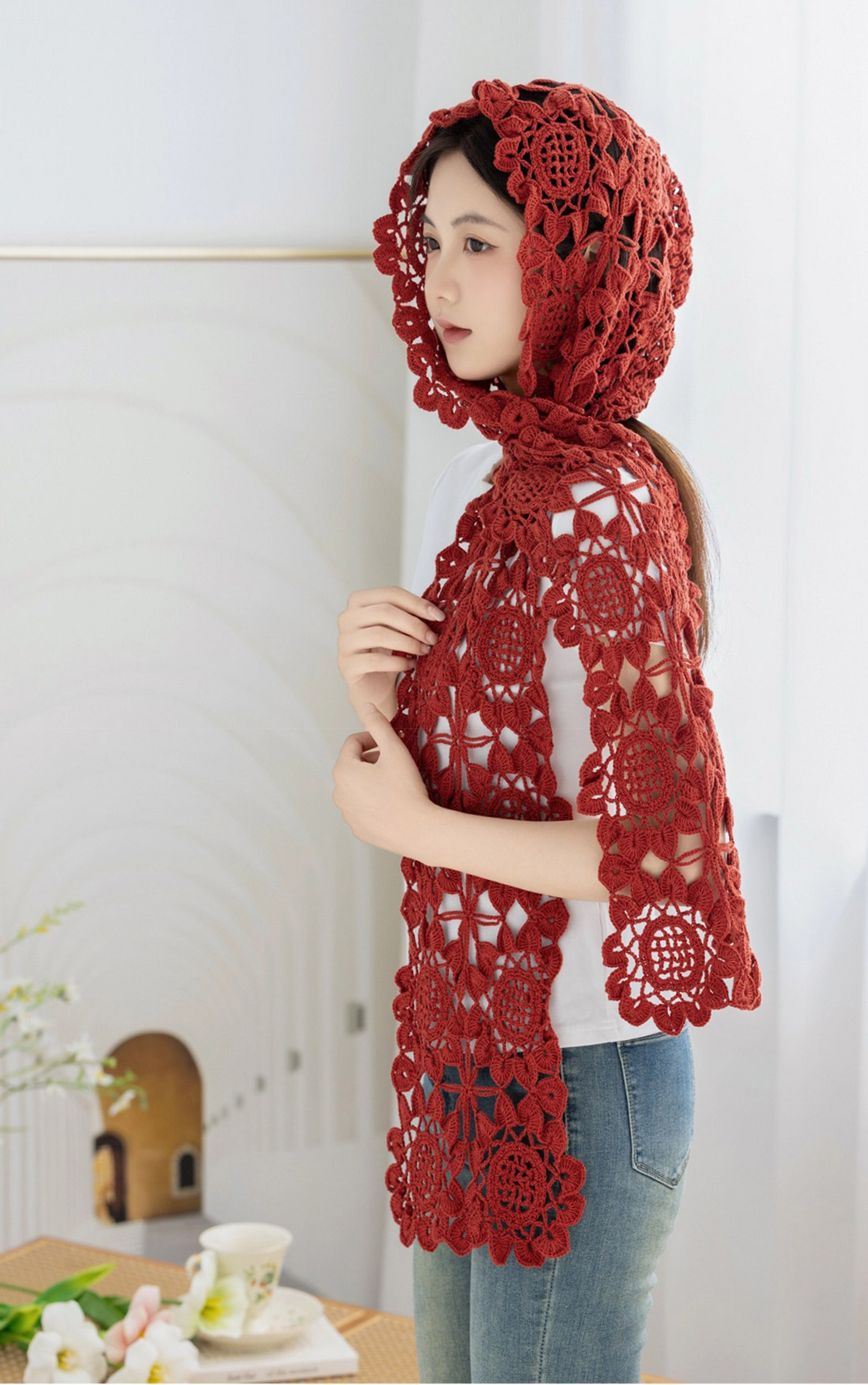 Salsa Scarfhood Crochet Yarn Kit | Secret Garden Series | Susan's Family