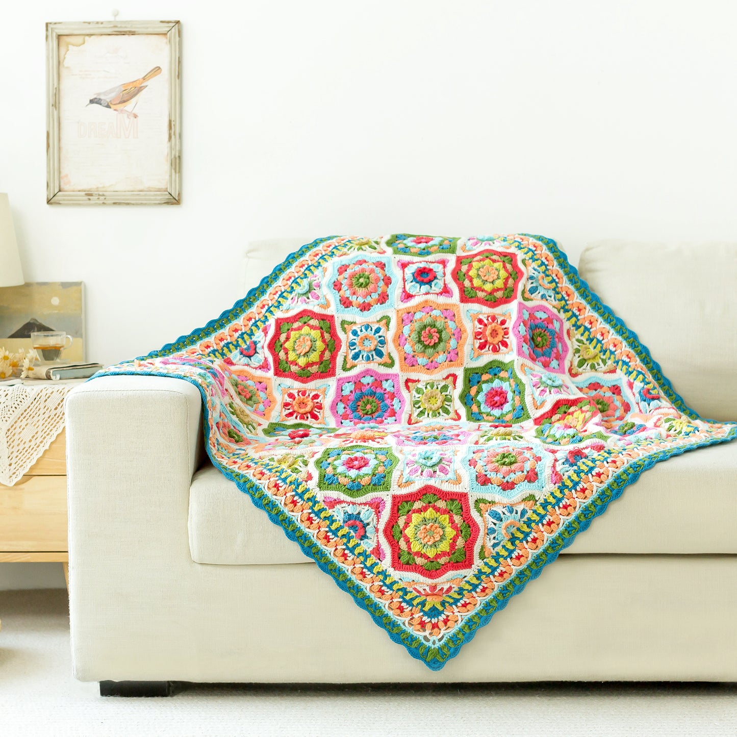 Morocco Zellige Patchwork Blanket Digital Pattern