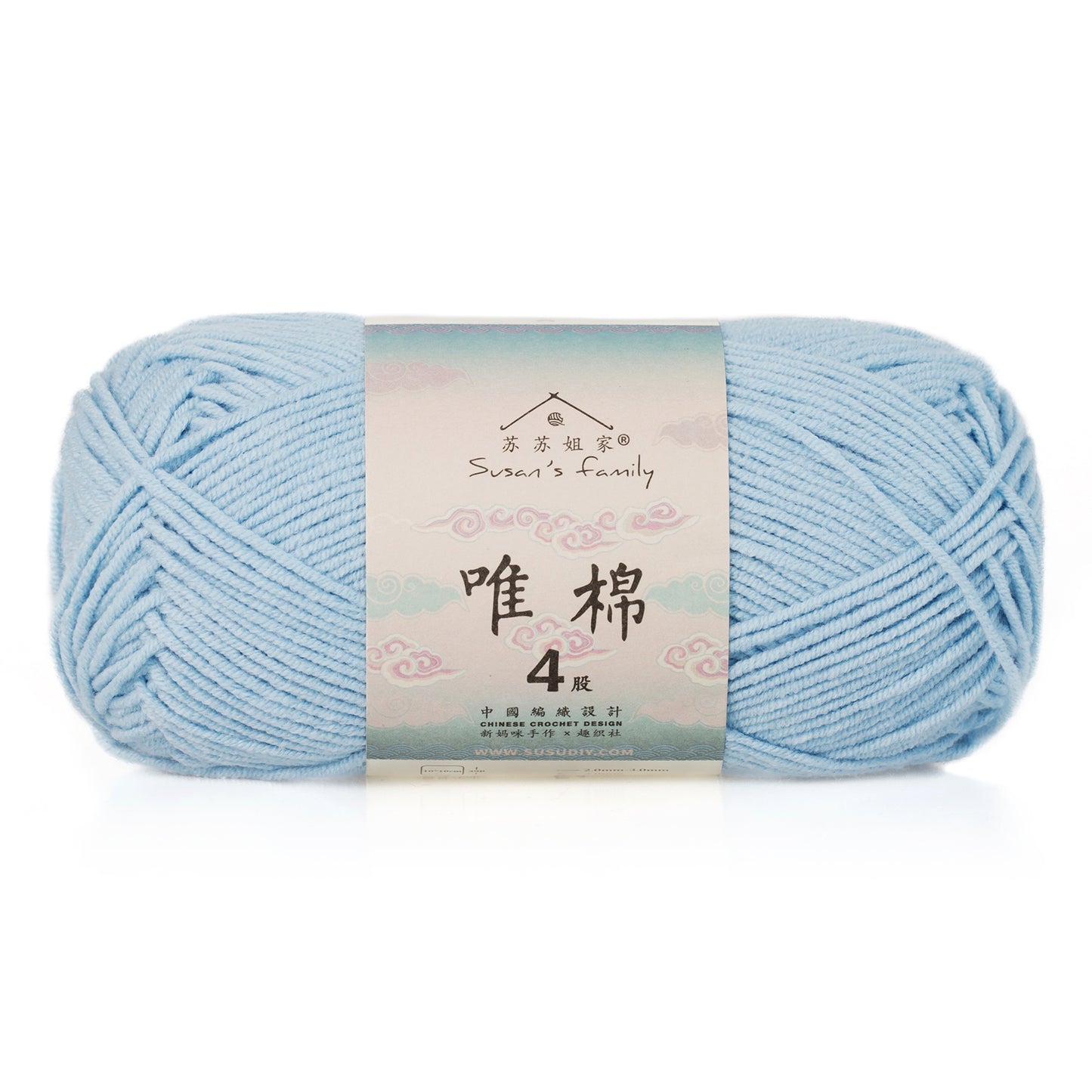 Combed Cotton 4 ply 1 pack- 60 Cotton 40 Acrylic Yarn | Susan's Family