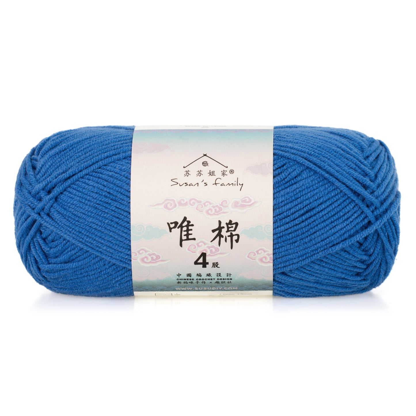 Combed Cotton 4 ply 1 pack- 60 Cotton 40 Acrylic Yarn | Susan's Family