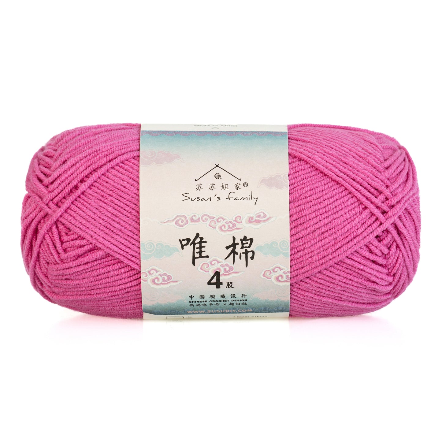 Combed Cotton 4 ply 1 pack- 60 Cotton 40 Acrylic Yarn | Susan's Family