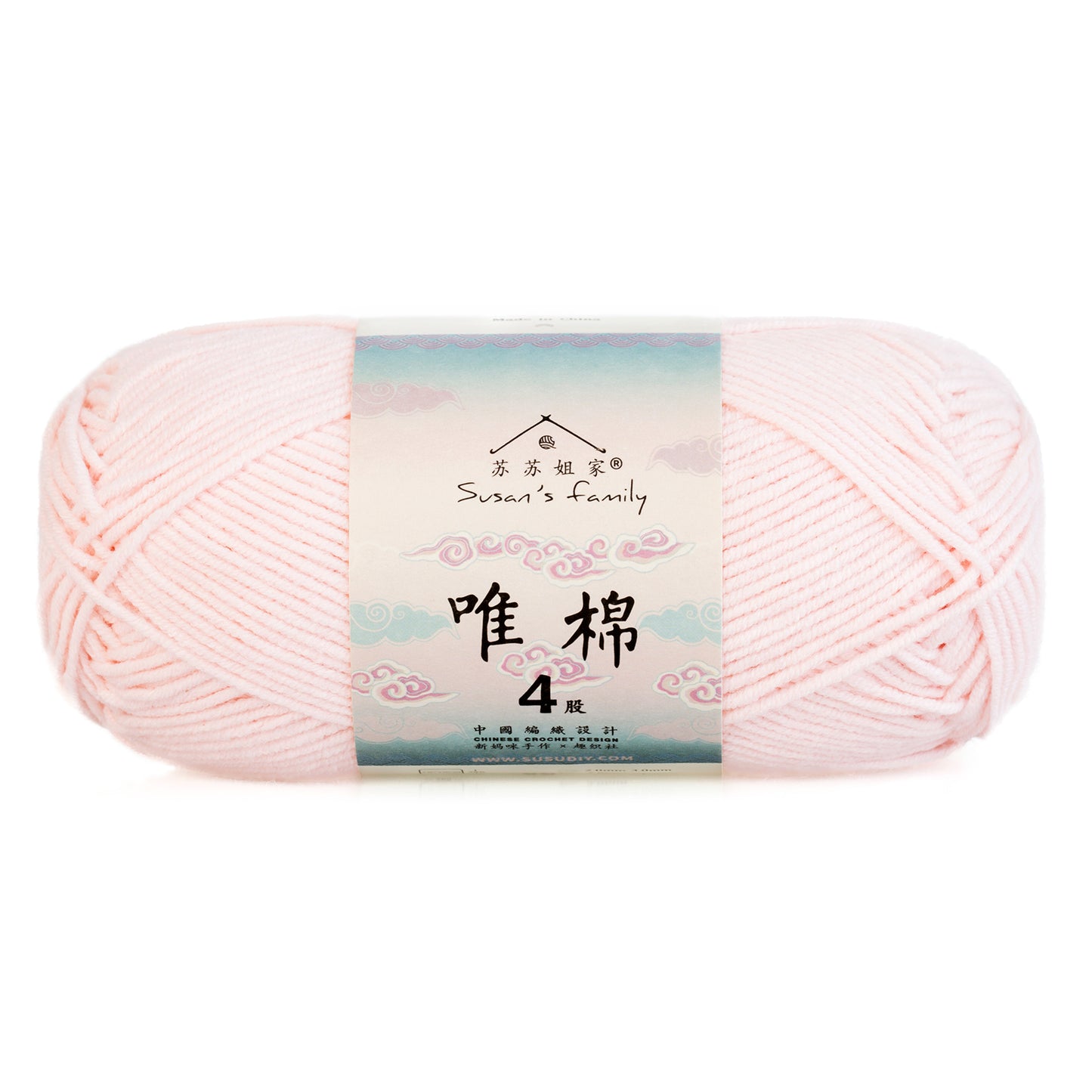 Combed Cotton 4 ply 1 pack- 60 Cotton 40 Acrylic Yarn | Susan's Family