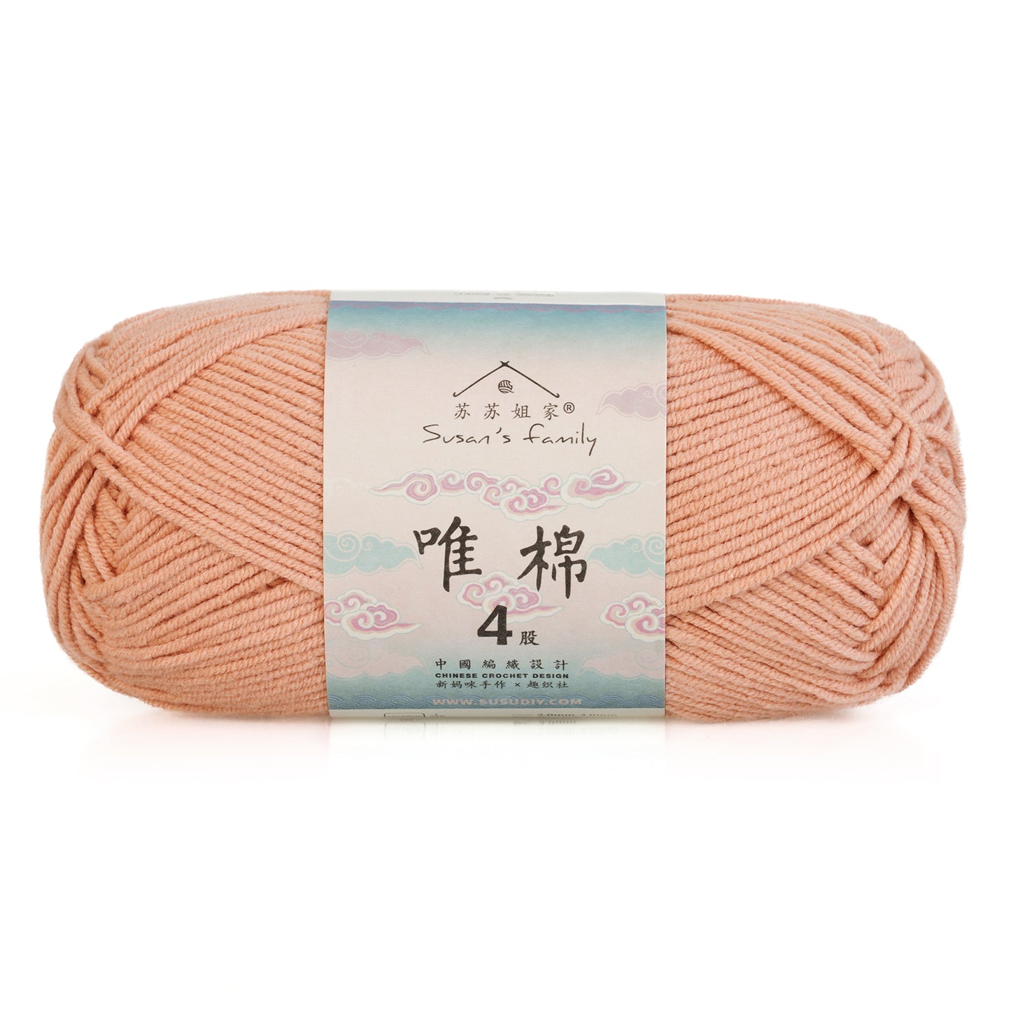 Combed Cotton 4 ply 1 pack- 60 Cotton 40 Acrylic Yarn | Susan's Family