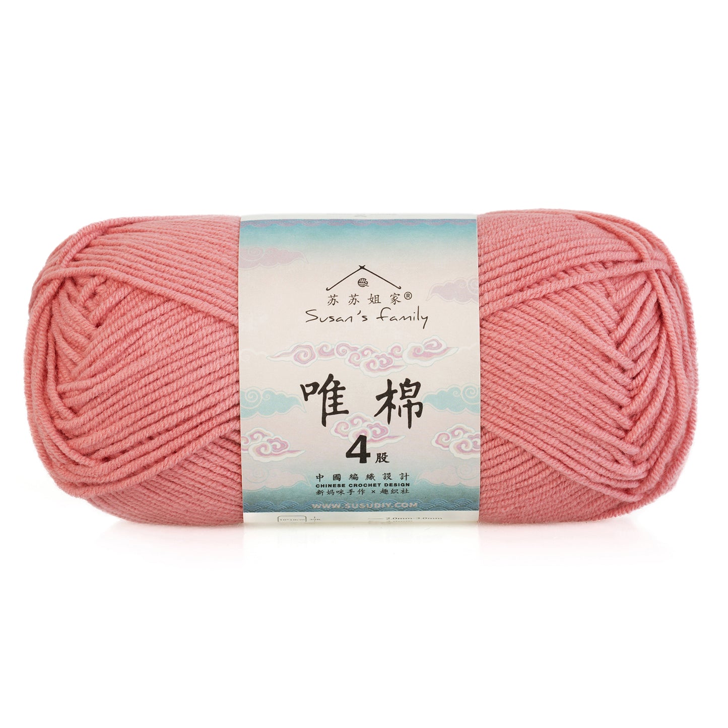 Combed Cotton 4 ply 1 pack- 60 Cotton 40 Acrylic Yarn | Susan's Family