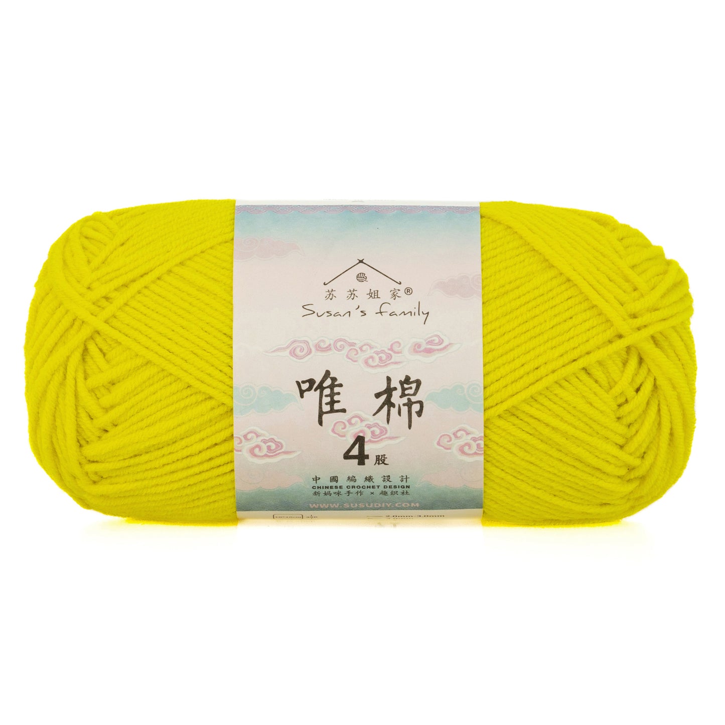 Combed Cotton 4 ply 1 pack- 60 Cotton 40 Acrylic Yarn | Susan's Family