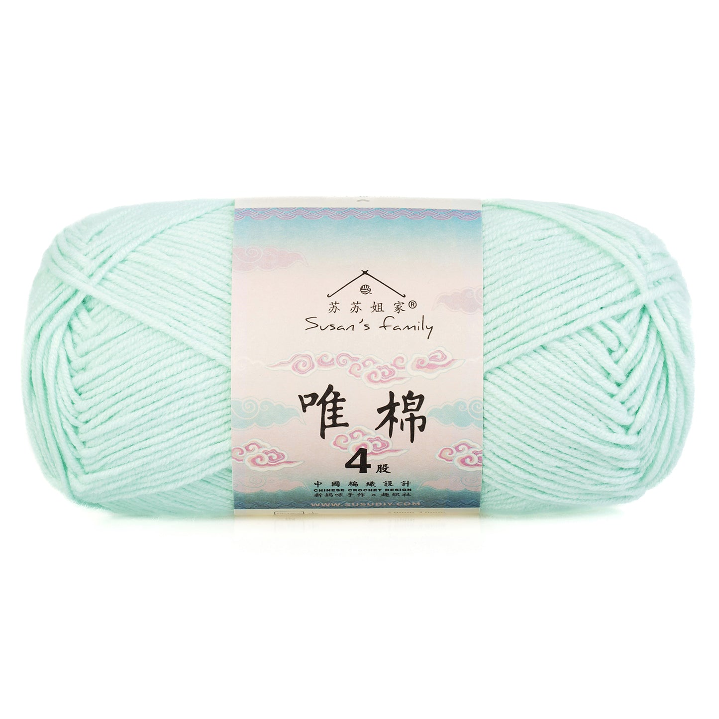 Combed Cotton 4 ply 1 pack- 60 Cotton 40 Acrylic Yarn | Susan's Family